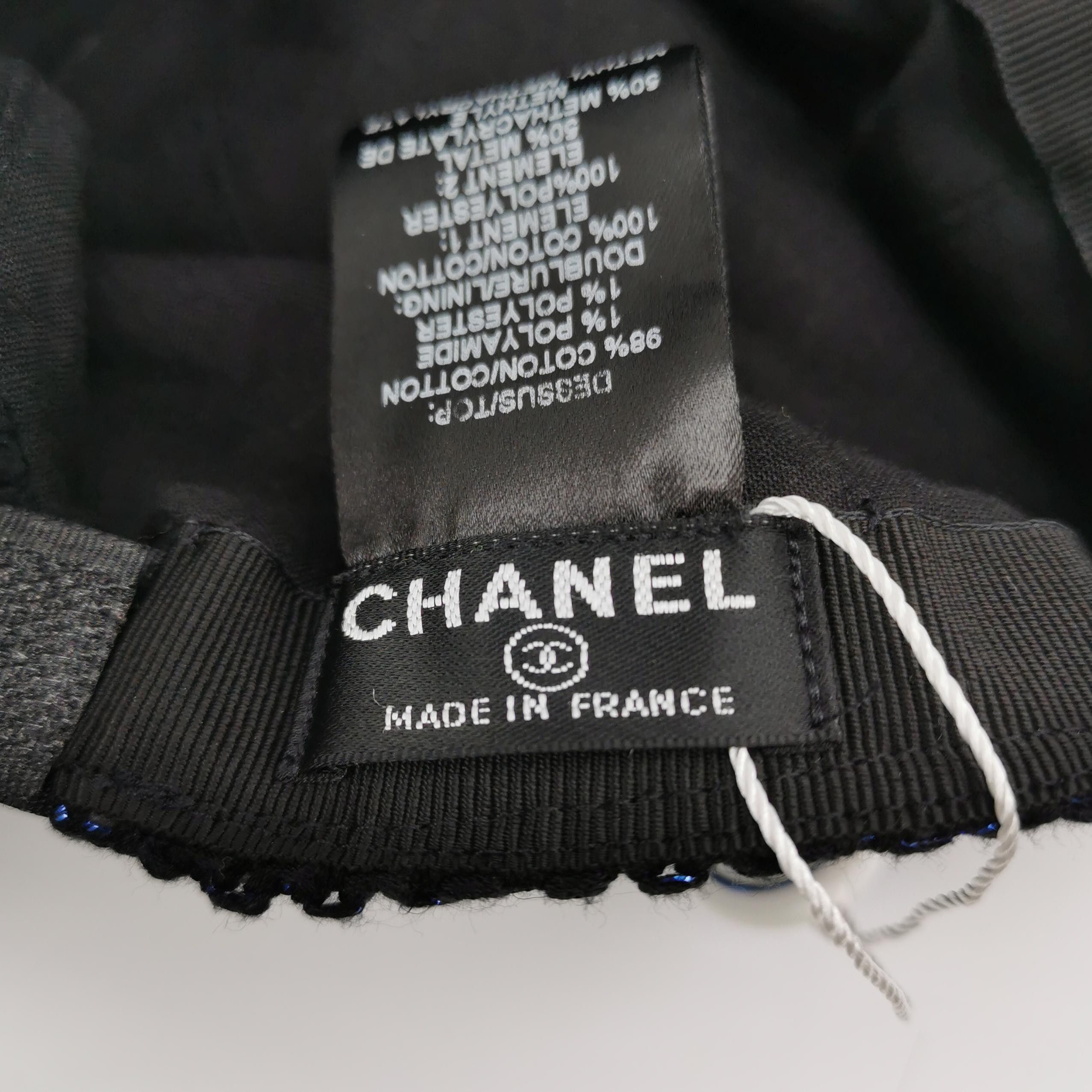 Chanel Chanel CC Logo Woven Cap One Size Size ONE SIZE - 4 Thumbnail