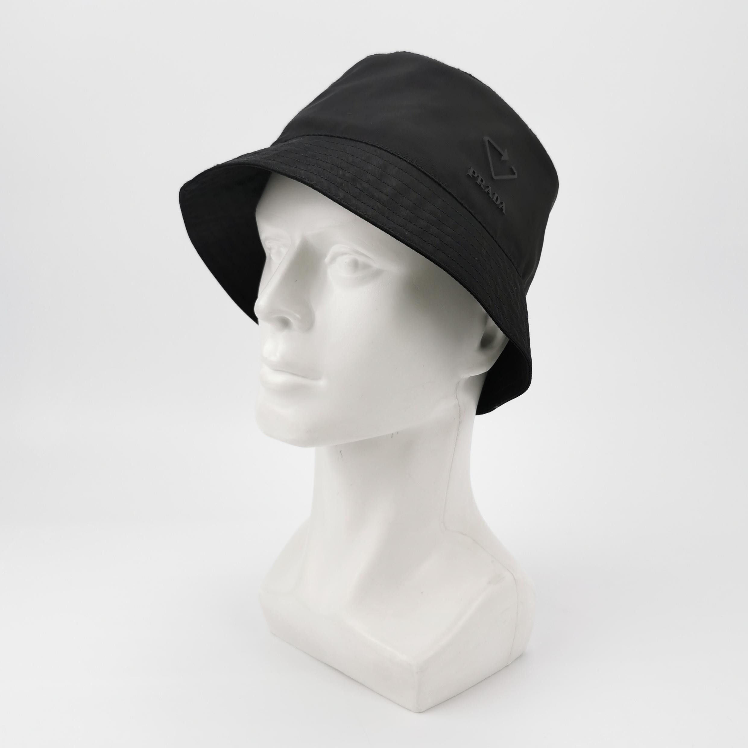 Prada Prada Re-Nylon Logo Bucket Hat Size S Size ONE SIZE - 2 Thumbnail