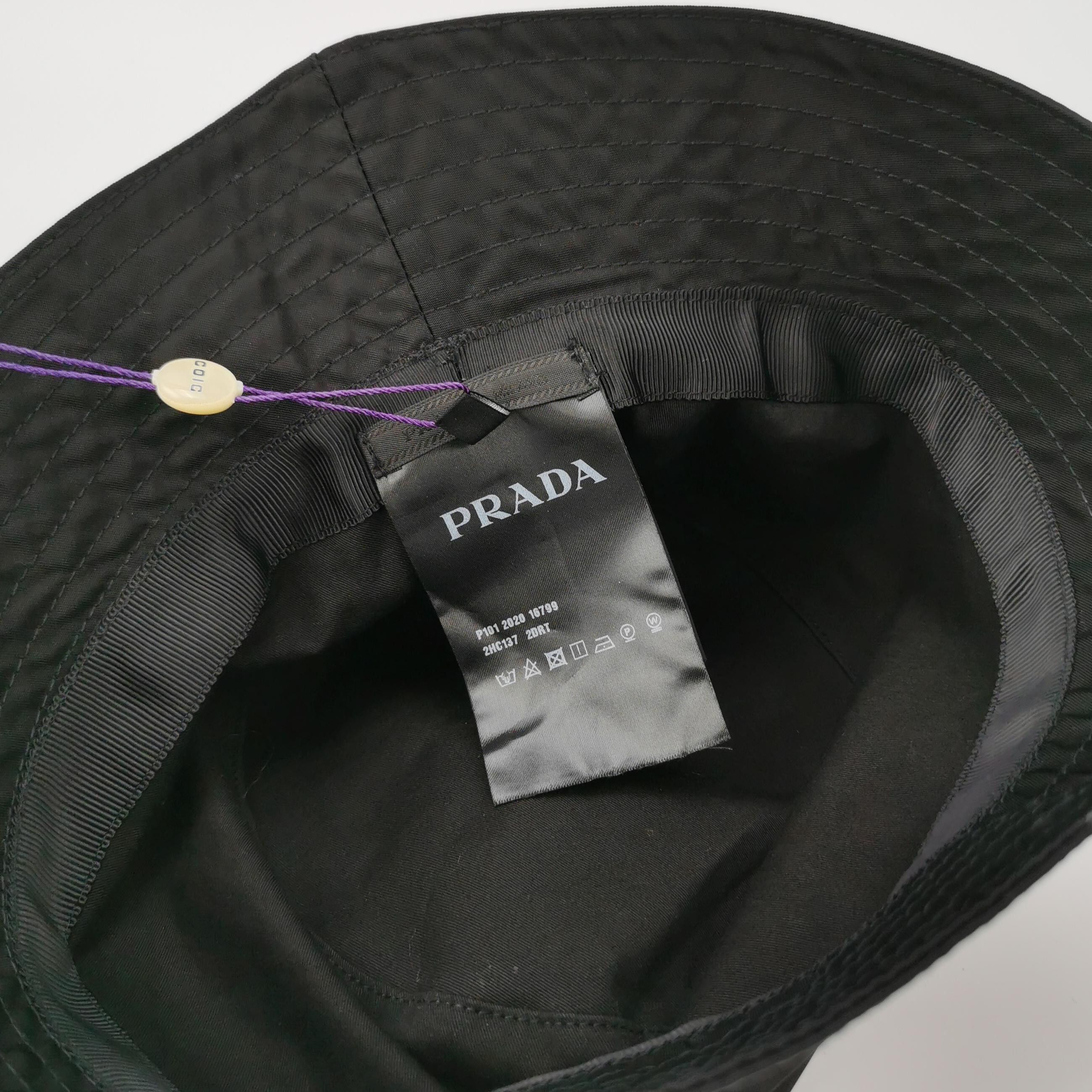 Prada Prada Re-Nylon Logo Bucket Hat Size S Size ONE SIZE - 4 Thumbnail