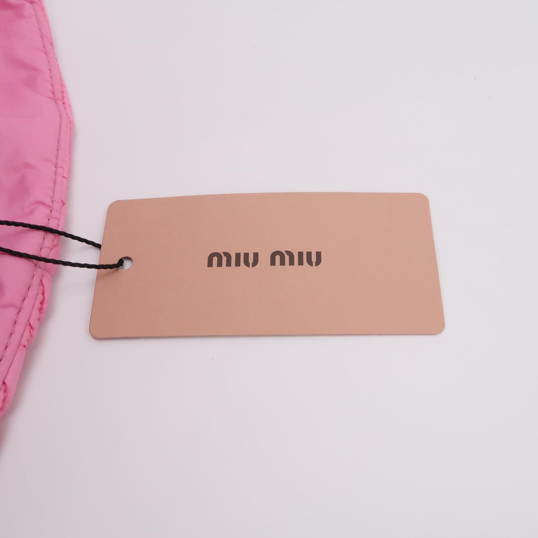 Miu Miu Miu Miu Quilted Logo Bucket Hat One Size Size ONE SIZE - 5 Thumbnail