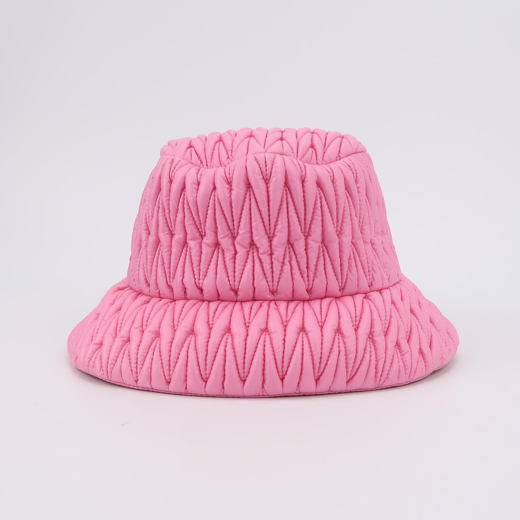 Miu Miu Miu Miu Quilted Logo Bucket Hat One Size Size ONE SIZE - 3 Thumbnail