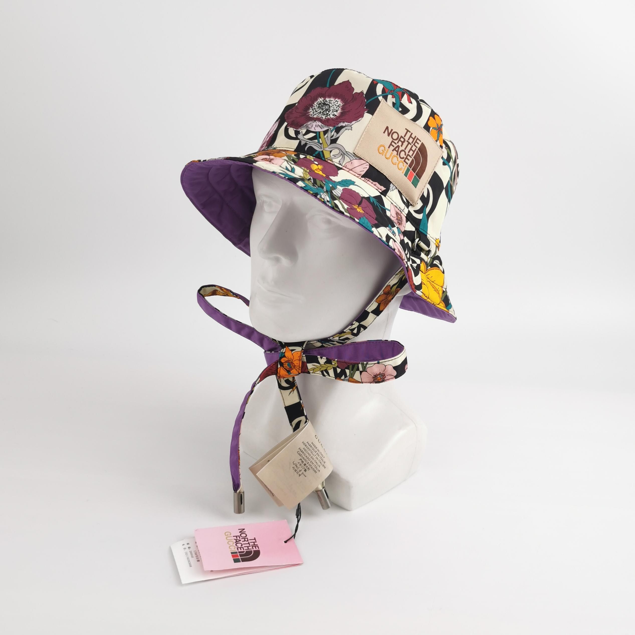 Gucci Gucci x The North Face Floral Reversible Bucket Hat Size ONE SIZE - 2 Thumbnail