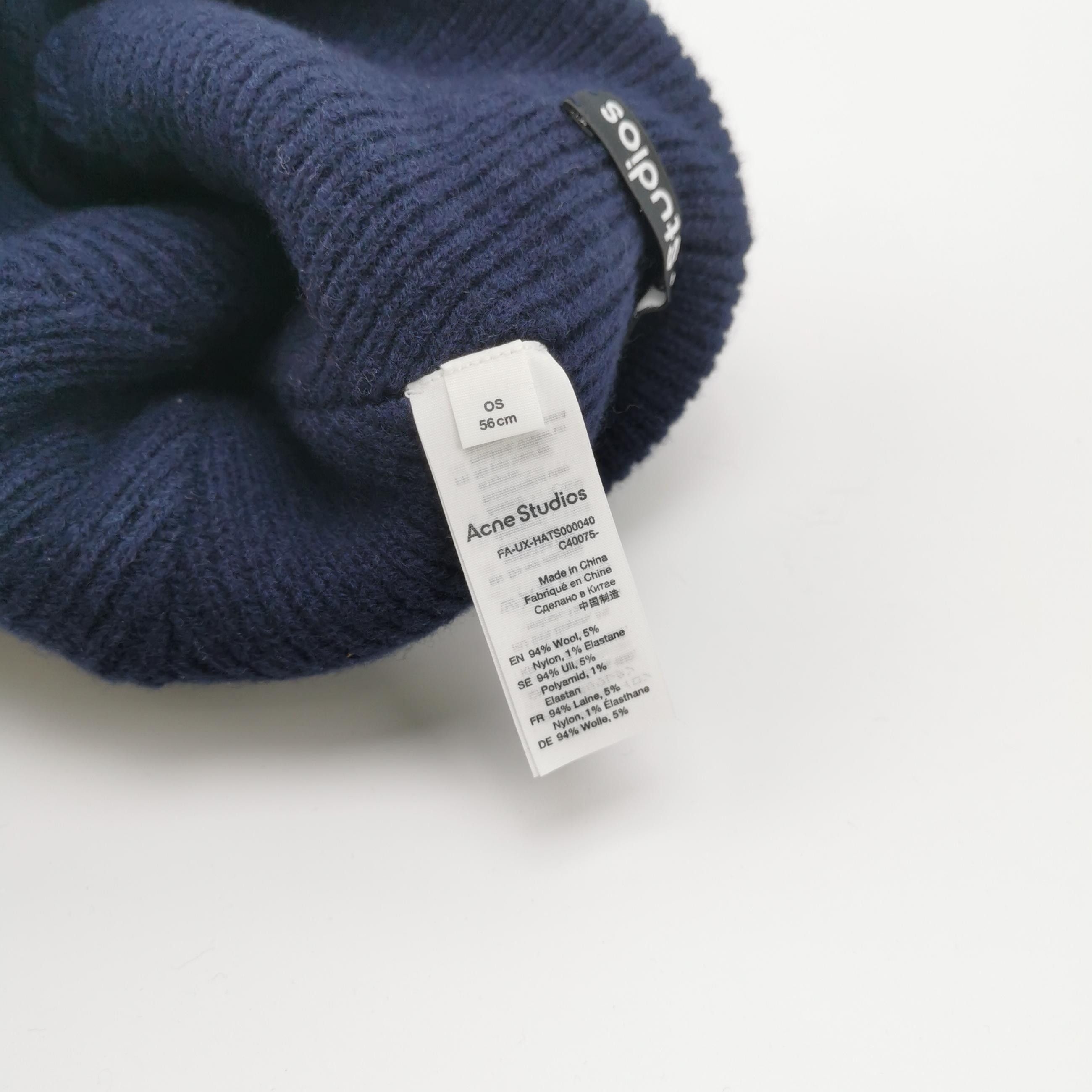Acne Studios Acne Studios Face Patch Ribbed Beanie Size ONE SIZE Size ONE SIZE - 5 Thumbnail