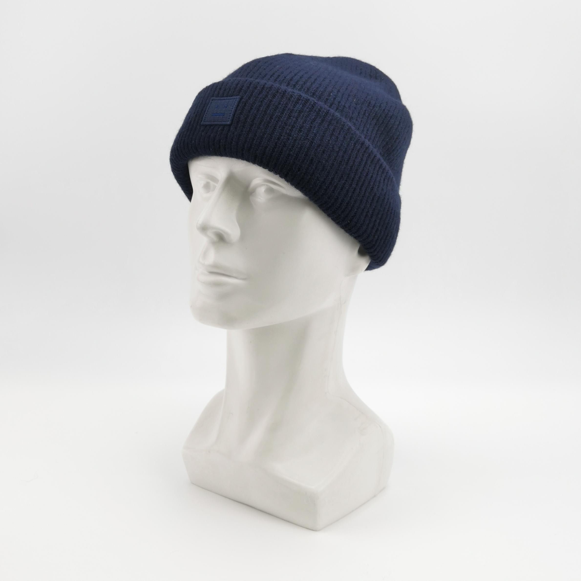 Acne Studios Acne Studios Face Patch Ribbed Beanie Size ONE SIZE Size ONE SIZE - 2 Thumbnail