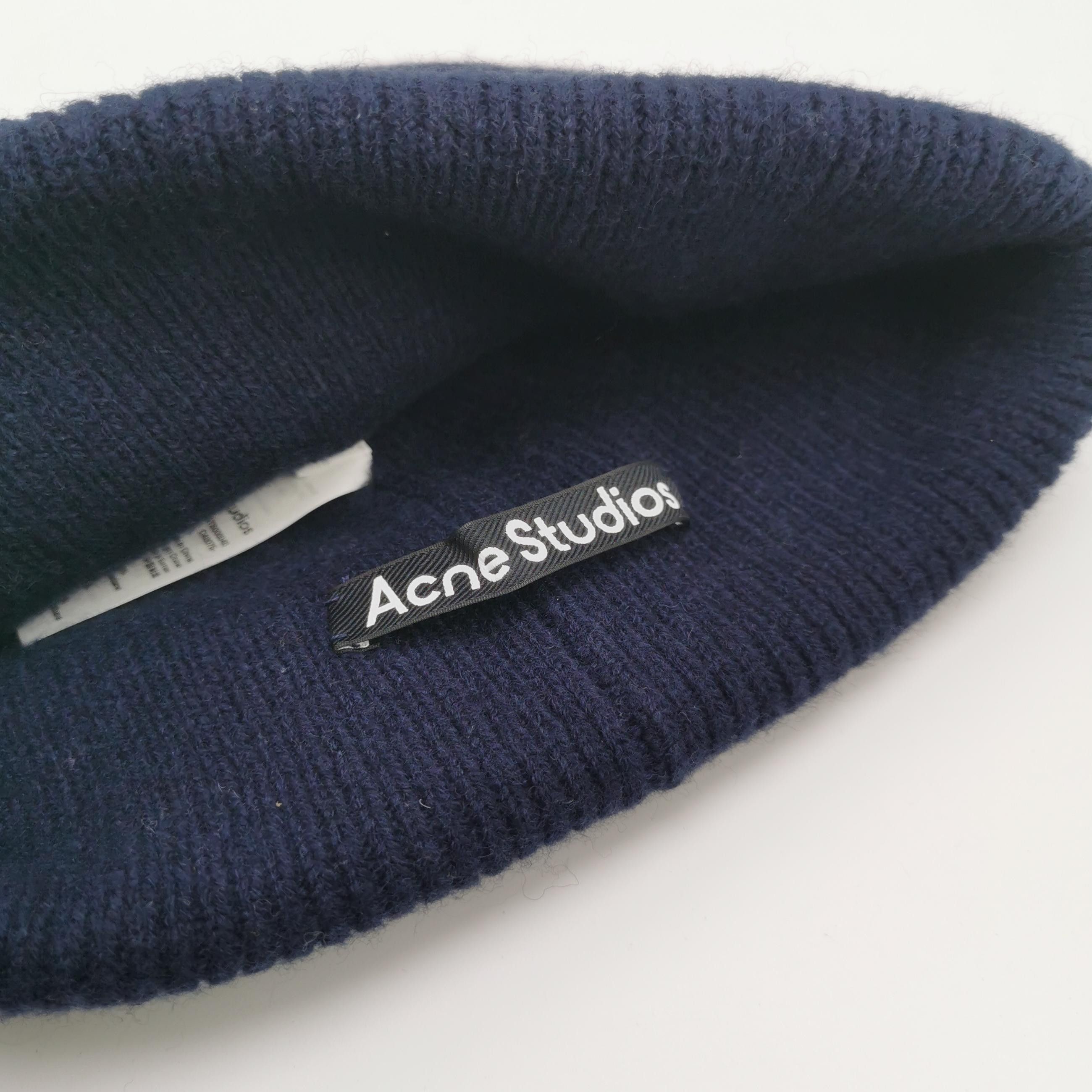 Acne Studios Acne Studios Face Patch Ribbed Beanie Size ONE SIZE Size ONE SIZE - 4 Thumbnail