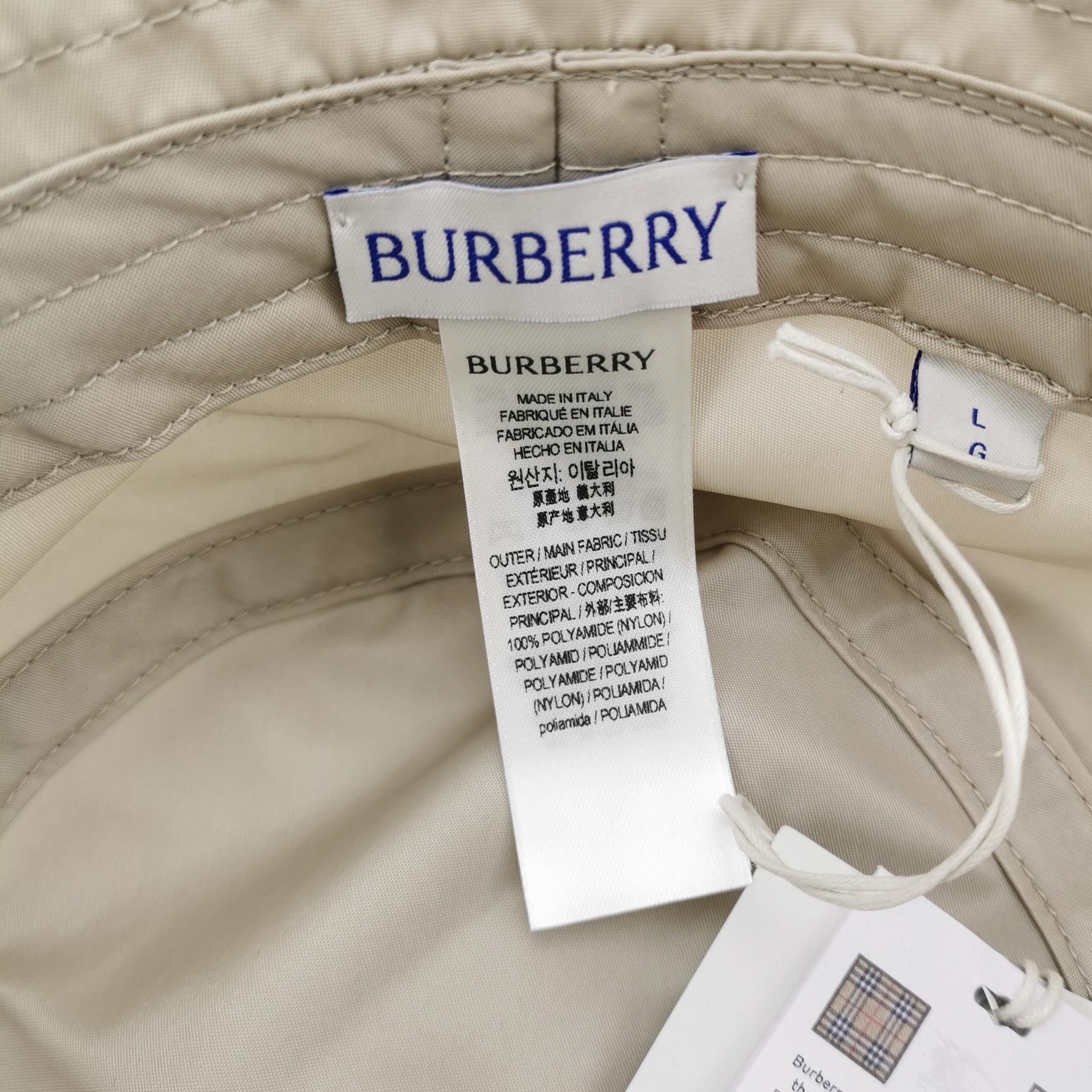 Burberry Burberry Equestrian Knight Logo Bucket Hat Size L Size ONE SIZE - 4 Thumbnail