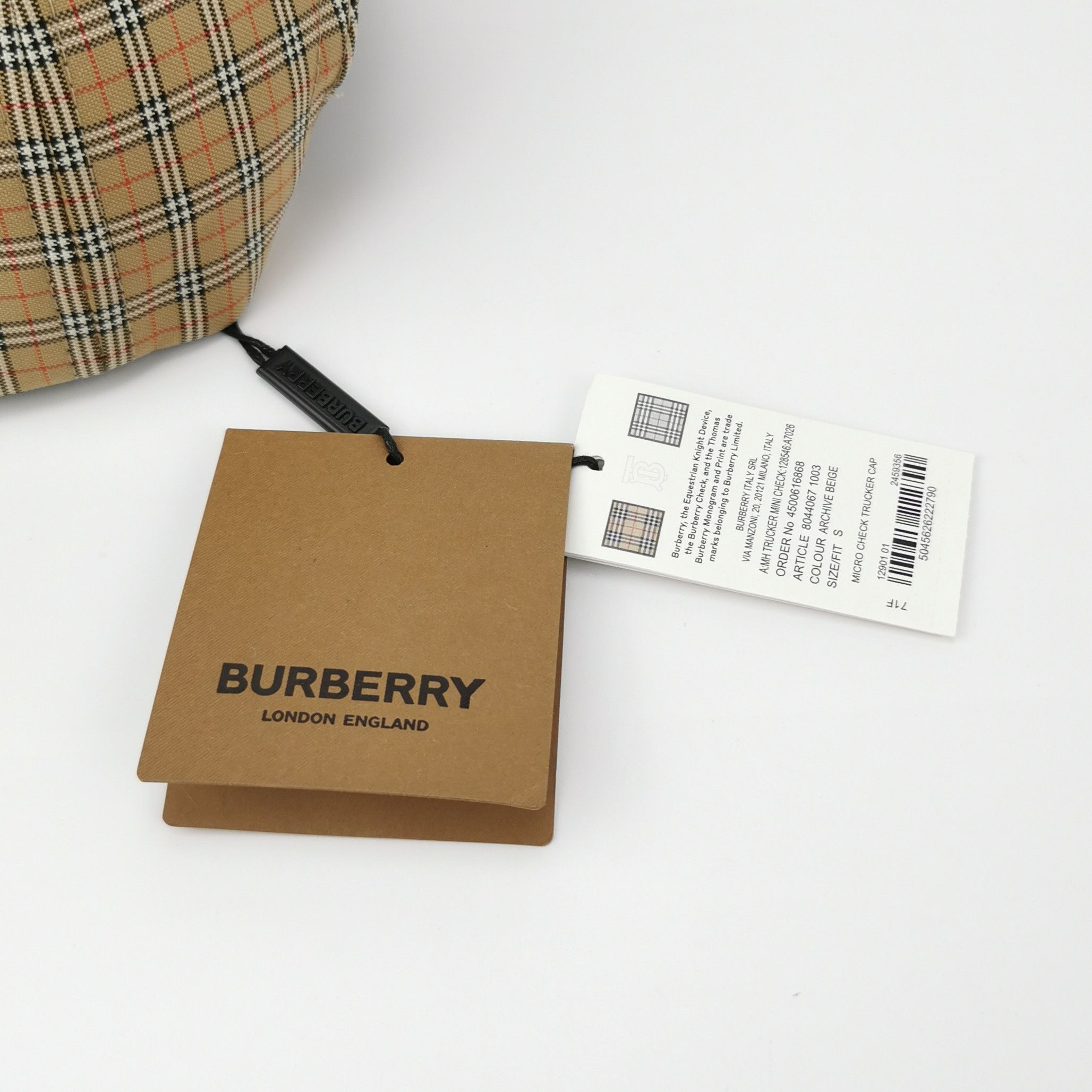 Burberry Burberry Archive Beige Check Baseball Cap Size S Size ONE SIZE - 5 Thumbnail