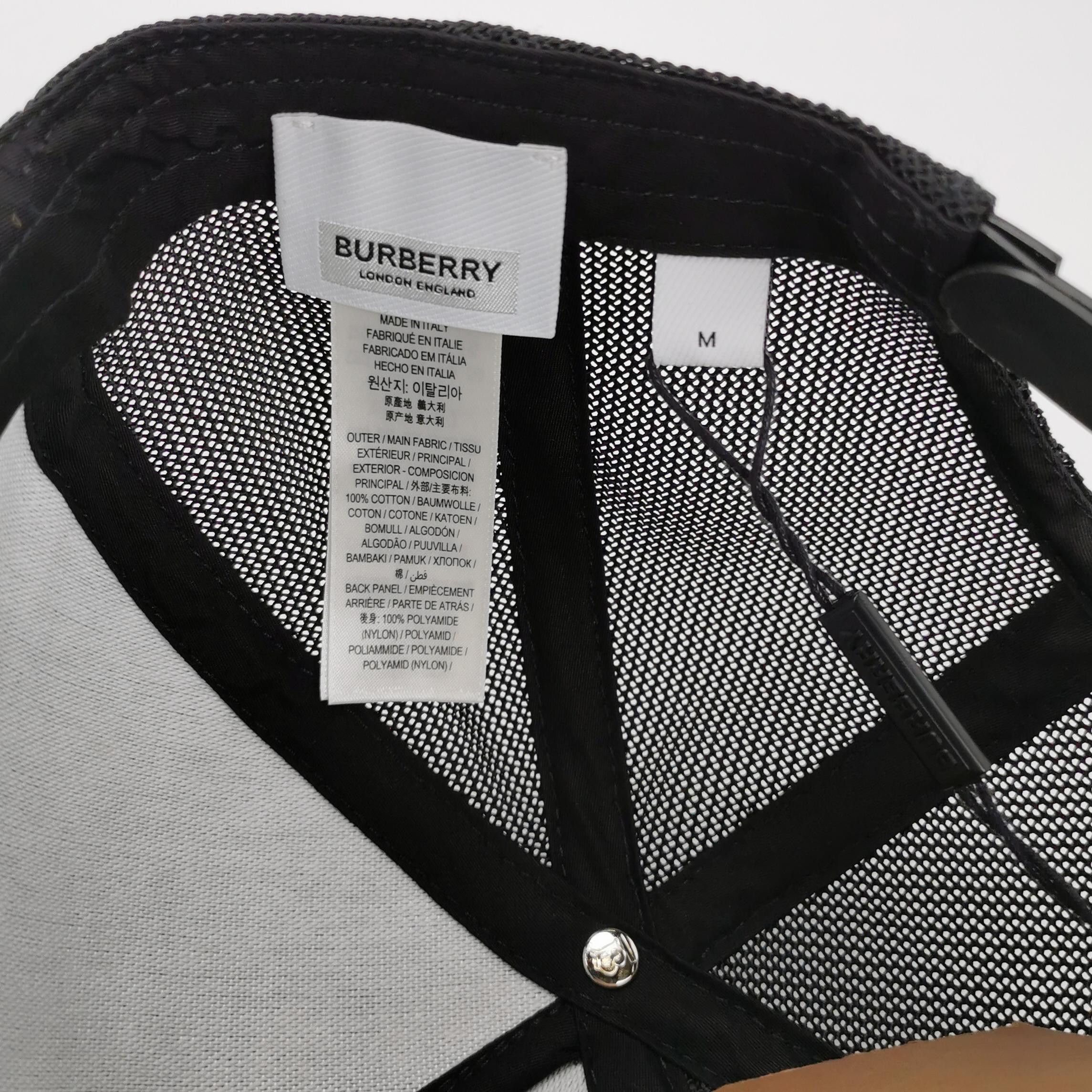 Burberry Burberry Embroidered Logo Mesh Trucker Hat Size M Size ONE SIZE - 5 Thumbnail