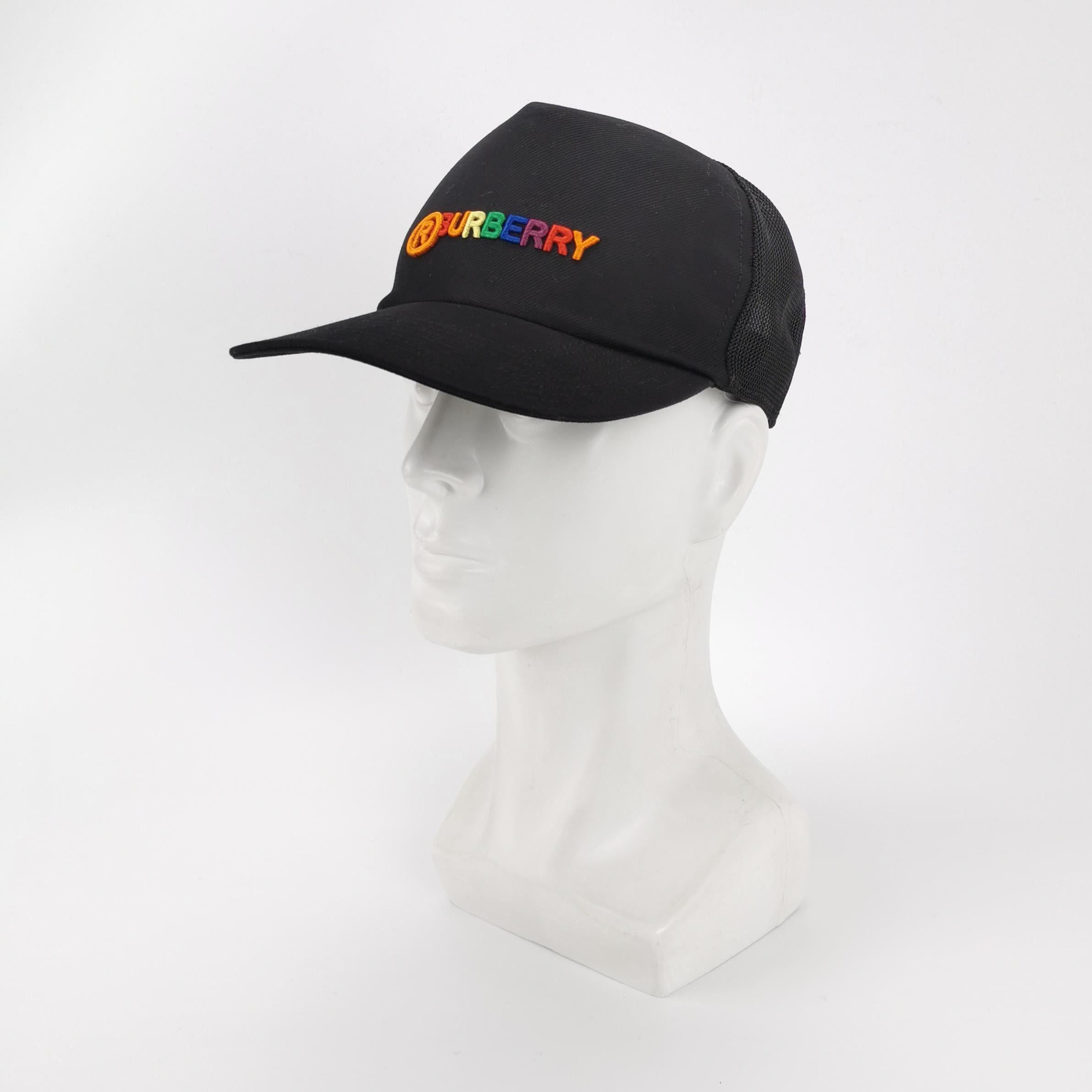 Burberry Burberry Embroidered Logo Mesh Trucker Hat Size M Size ONE SIZE - 2 Thumbnail