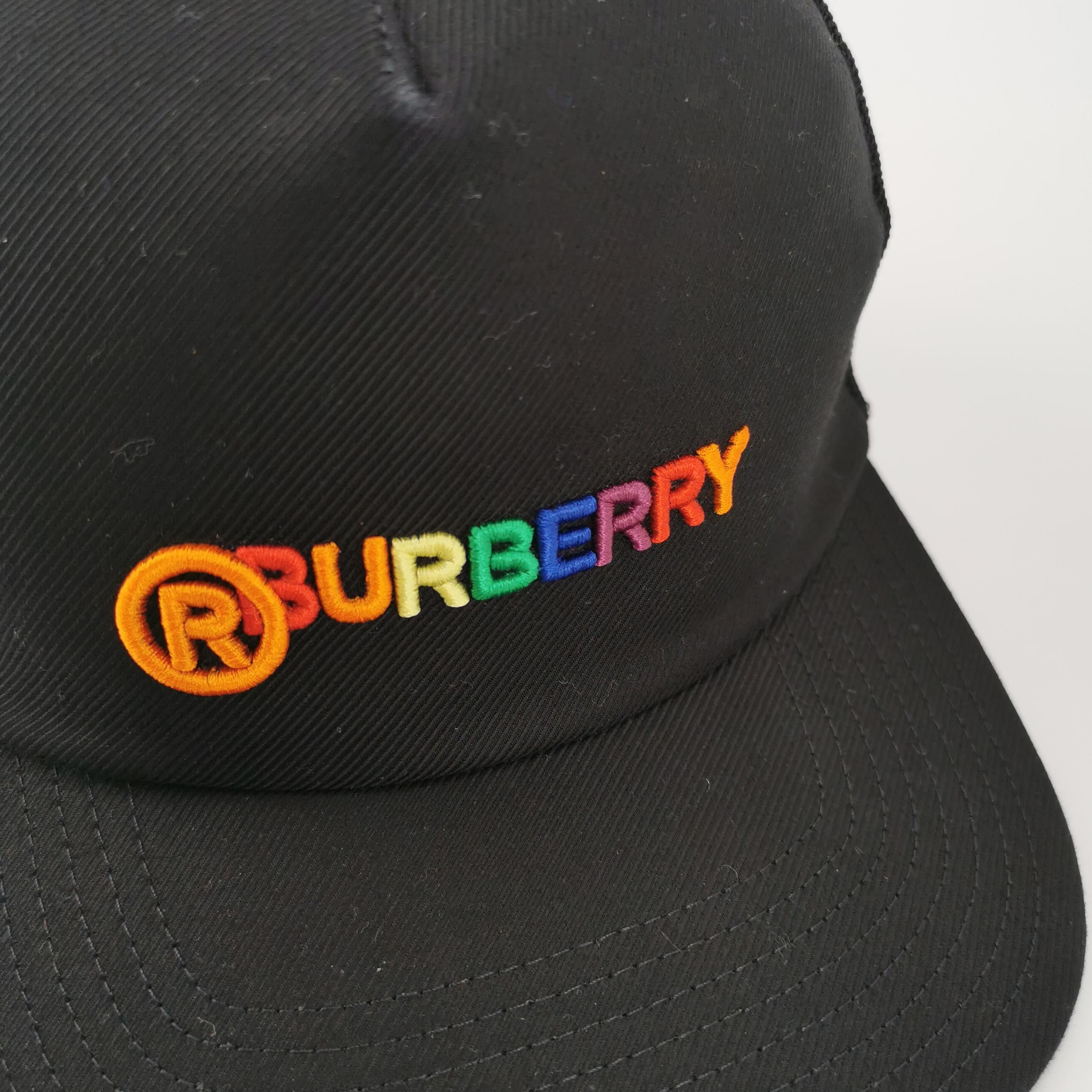 Burberry Burberry Embroidered Logo Mesh Trucker Hat Size M Size ONE SIZE - 4 Thumbnail