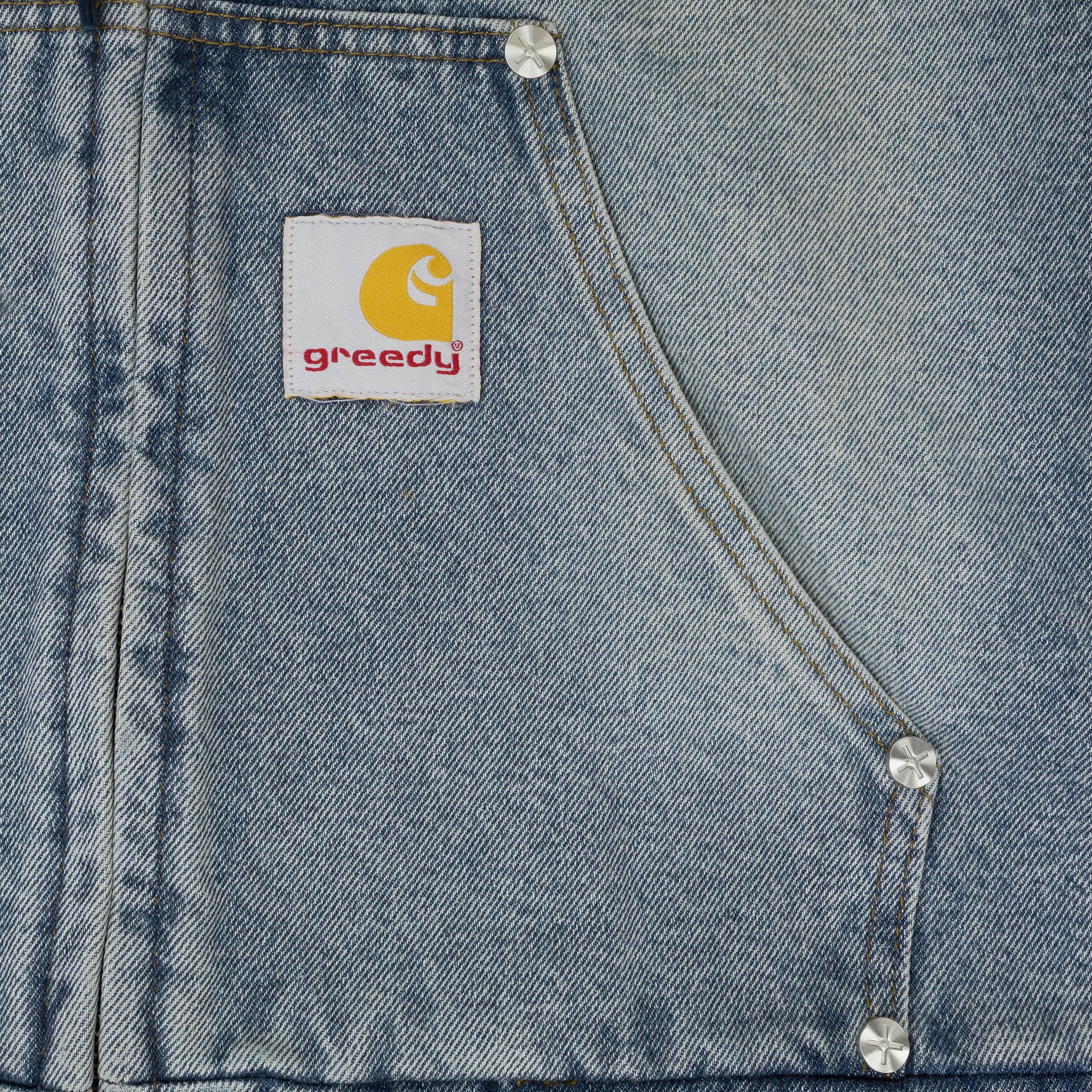 Greedy Unit BLUE LOOSE SCREW DENIM JACKET SIZE M Size US M / EU 48-50 / 2 - 5 Thumbnail