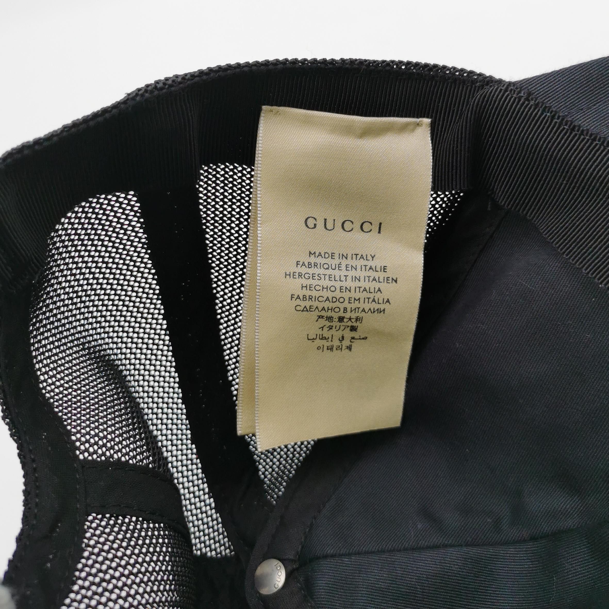 Gucci Gucci Logo Mesh Baseball Cap ONE SIZE Size ONE SIZE - 6 Thumbnail