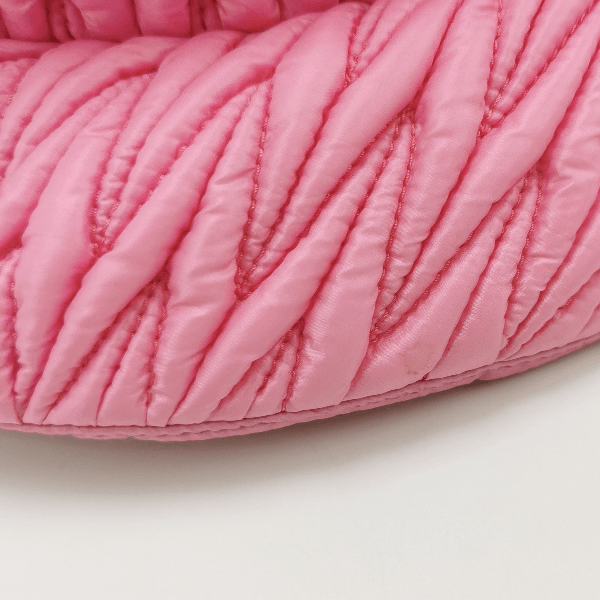 Miu Miu Miu Miu Pink Quilted Logo Bucket Hat ONE SIZE Size ONE SIZE - 6 Thumbnail