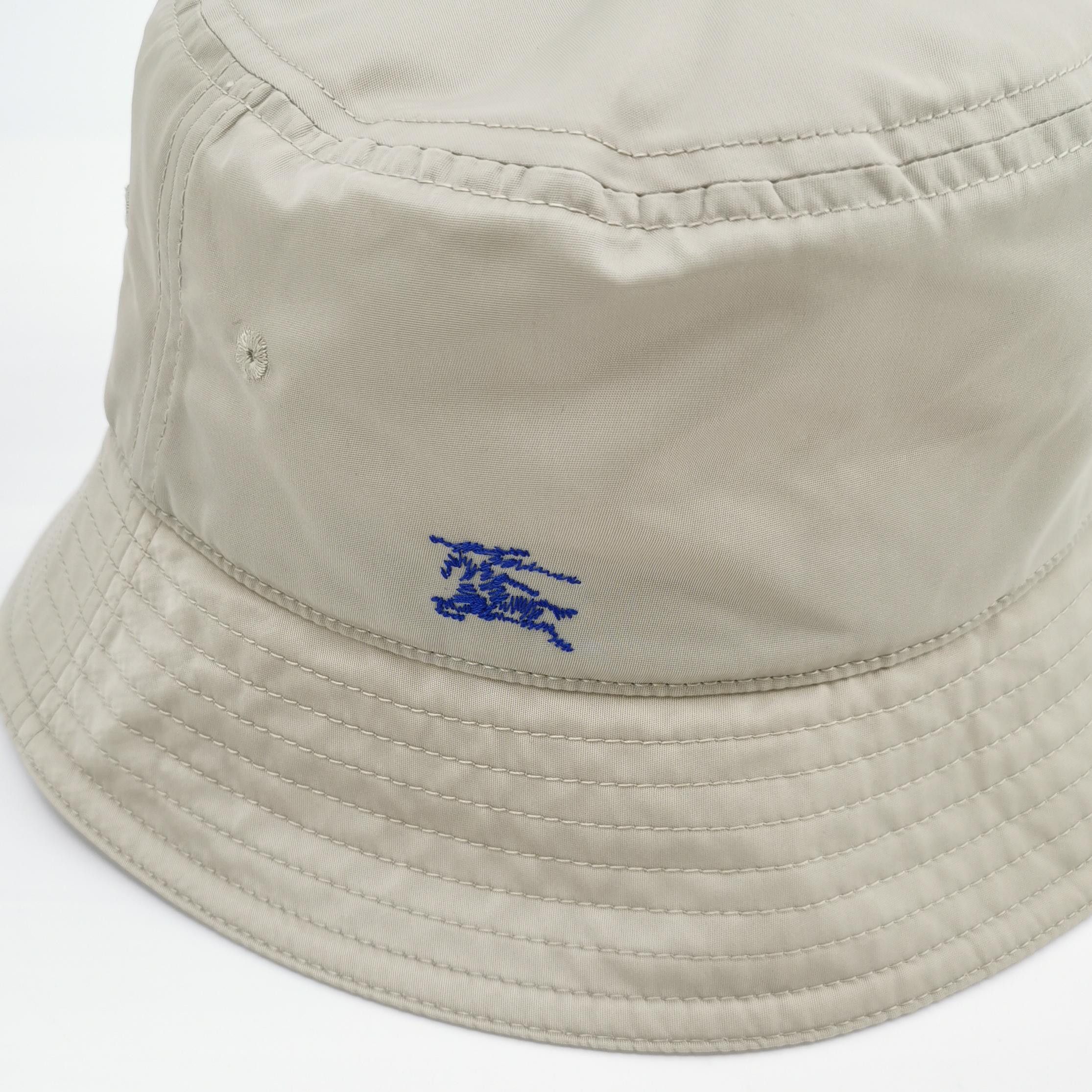 Burberry Burberry Blue Equestrian Knight Bucket Hat ONE SIZE Size ONE SIZE - 4 Thumbnail