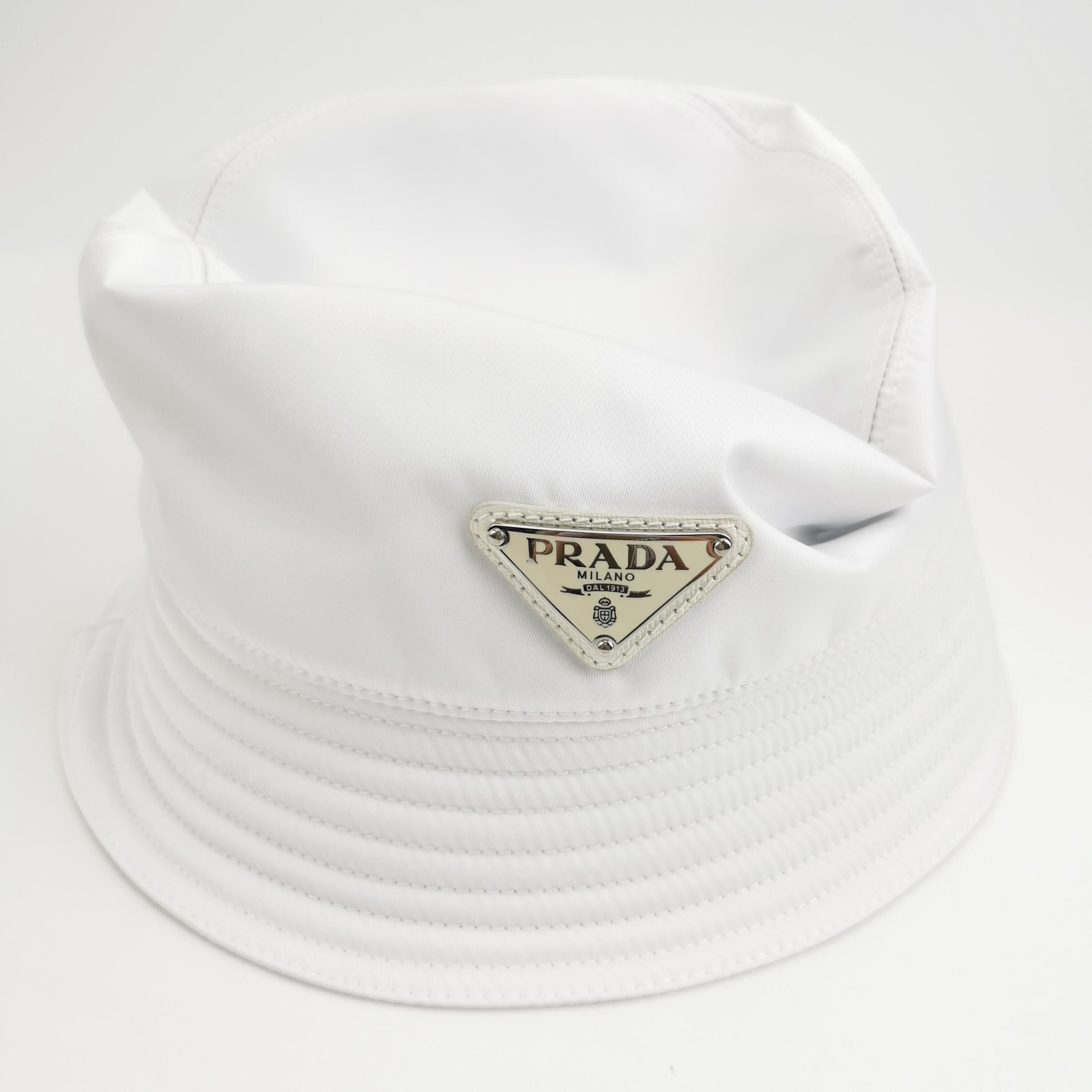Prada Prada Triangle Logo Bucket Hat Size S Size ONE SIZE - 4 Thumbnail