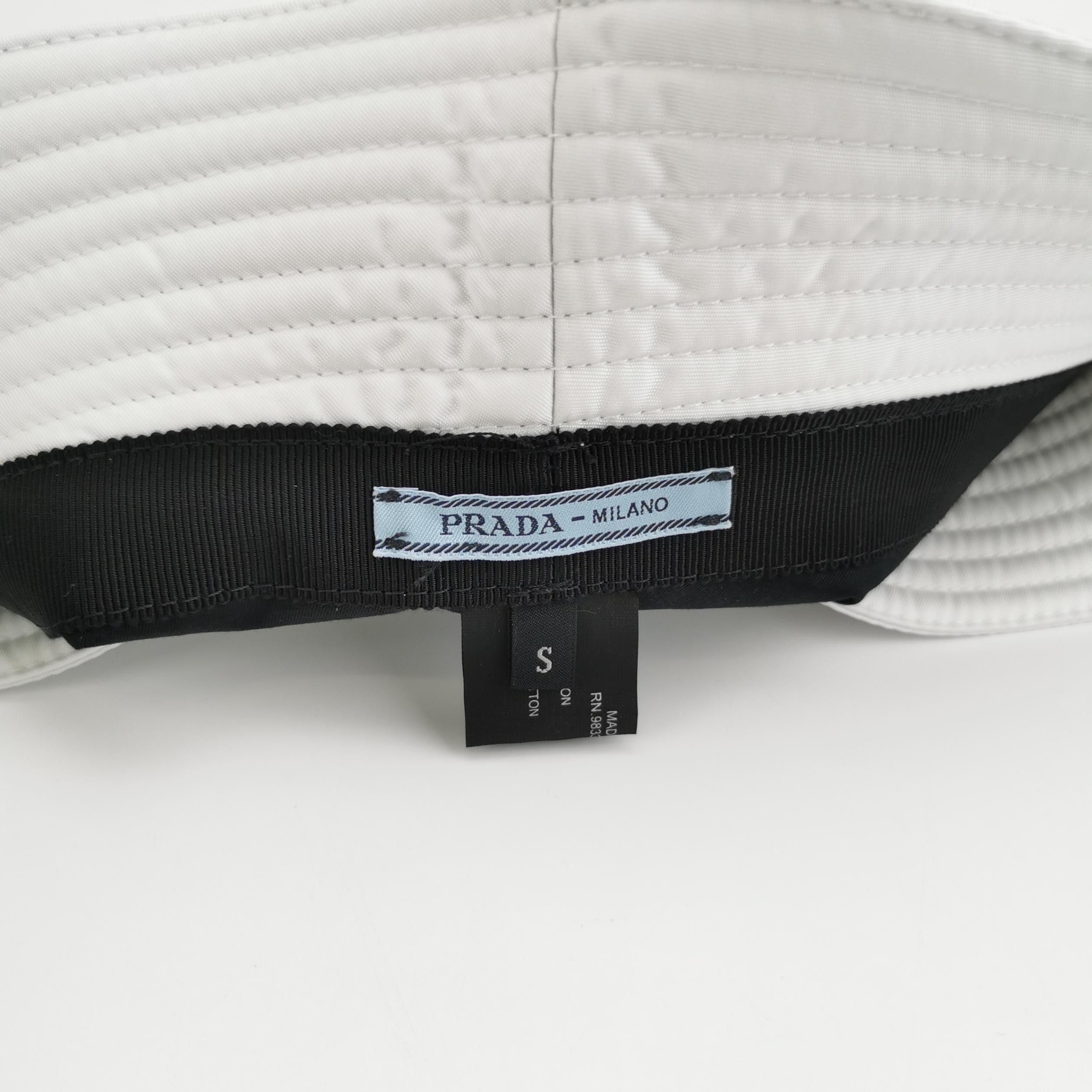 Prada Prada Triangle Logo Bucket Hat Size S Size ONE SIZE - 5 Thumbnail