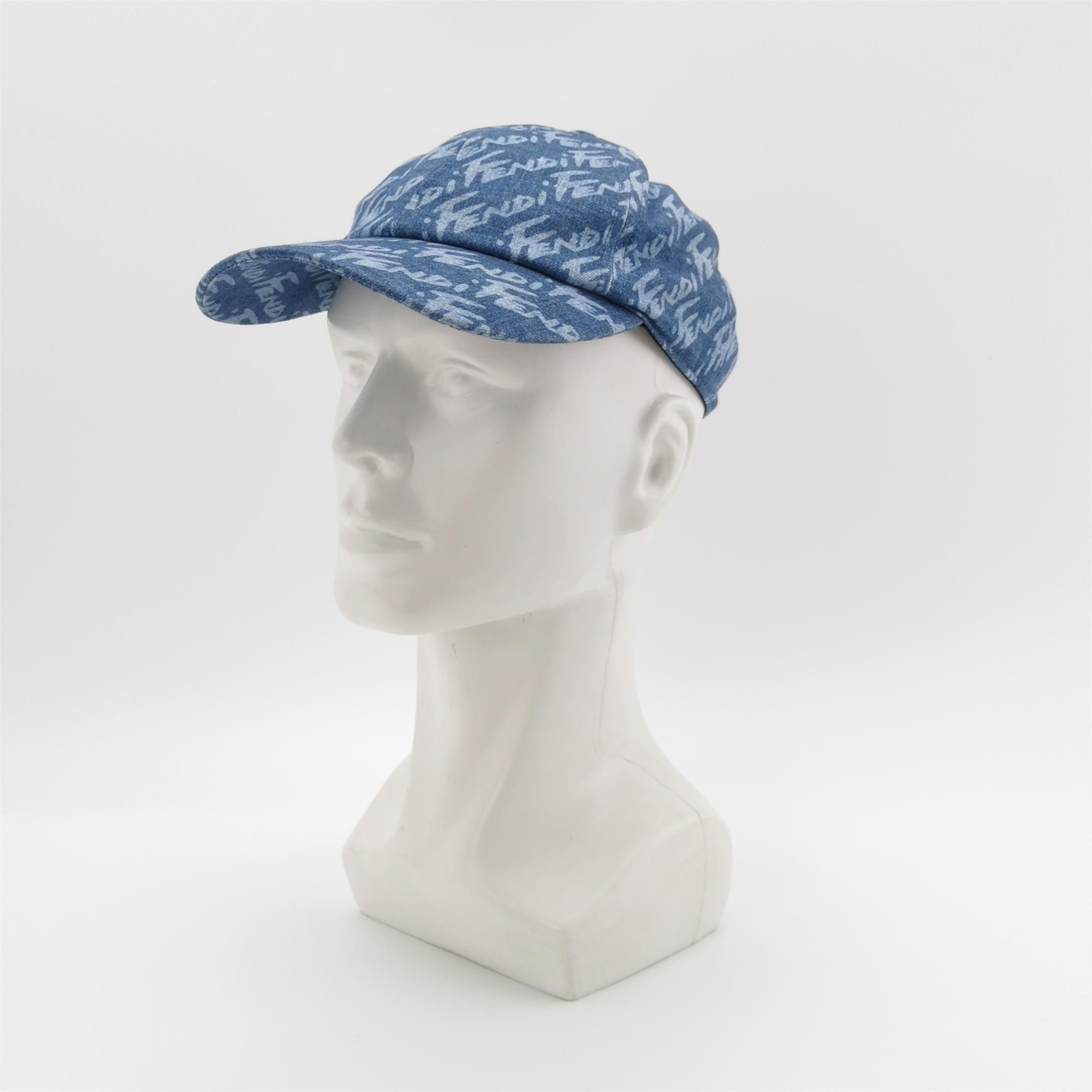 Fendi Fendi Logo Denim Baseball Cap One Size Size ONE SIZE - 2 Thumbnail