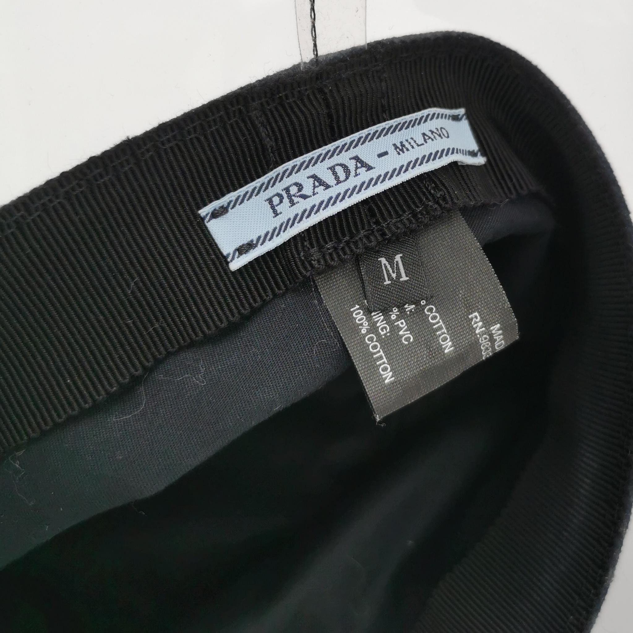 Prada Prada Logo Triangle Bucket Hat Size M Size ONE SIZE - 4 Thumbnail