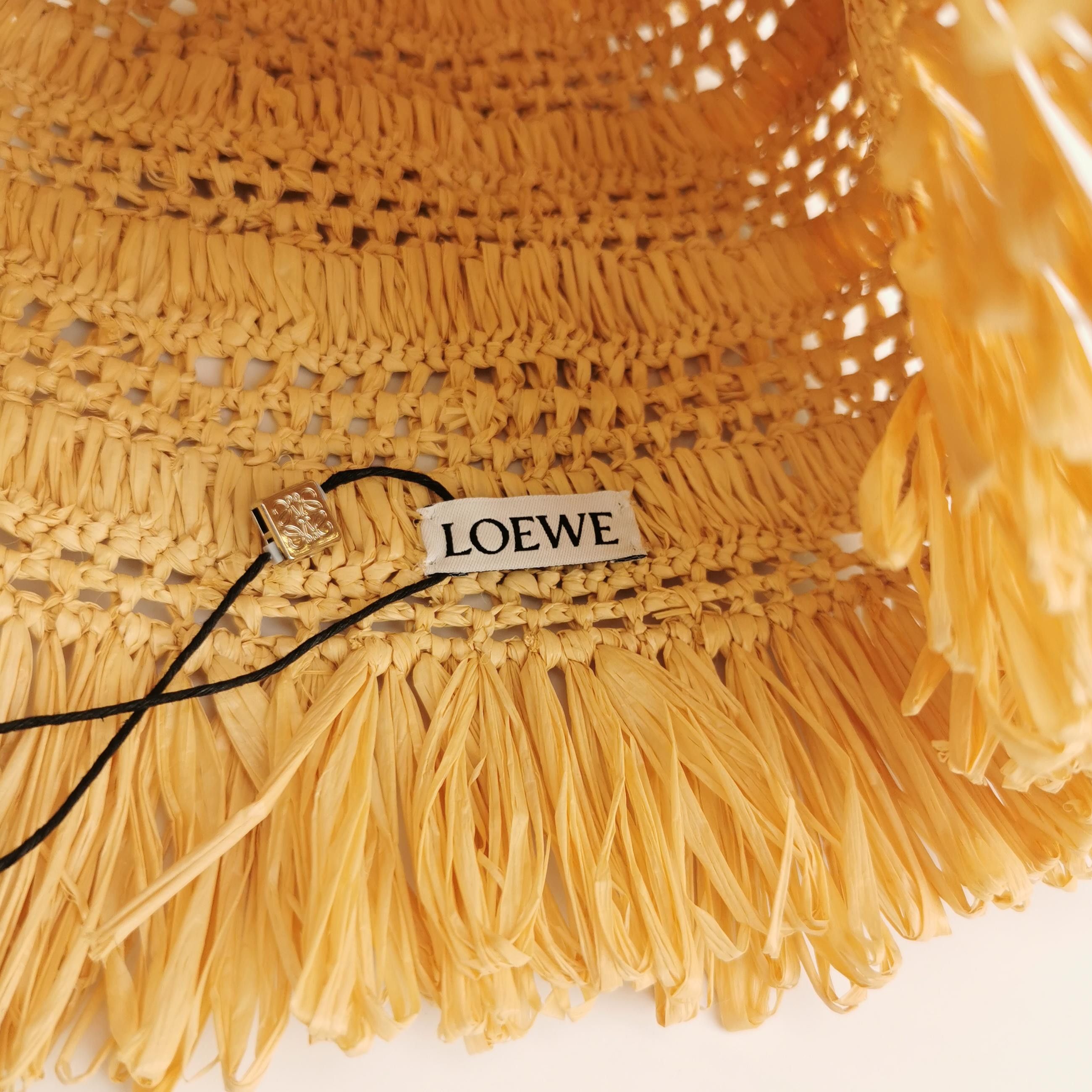 Loewe Loewe Raffia Fringe Bucket Hat ONE SIZE Size ONE SIZE - 4 Thumbnail