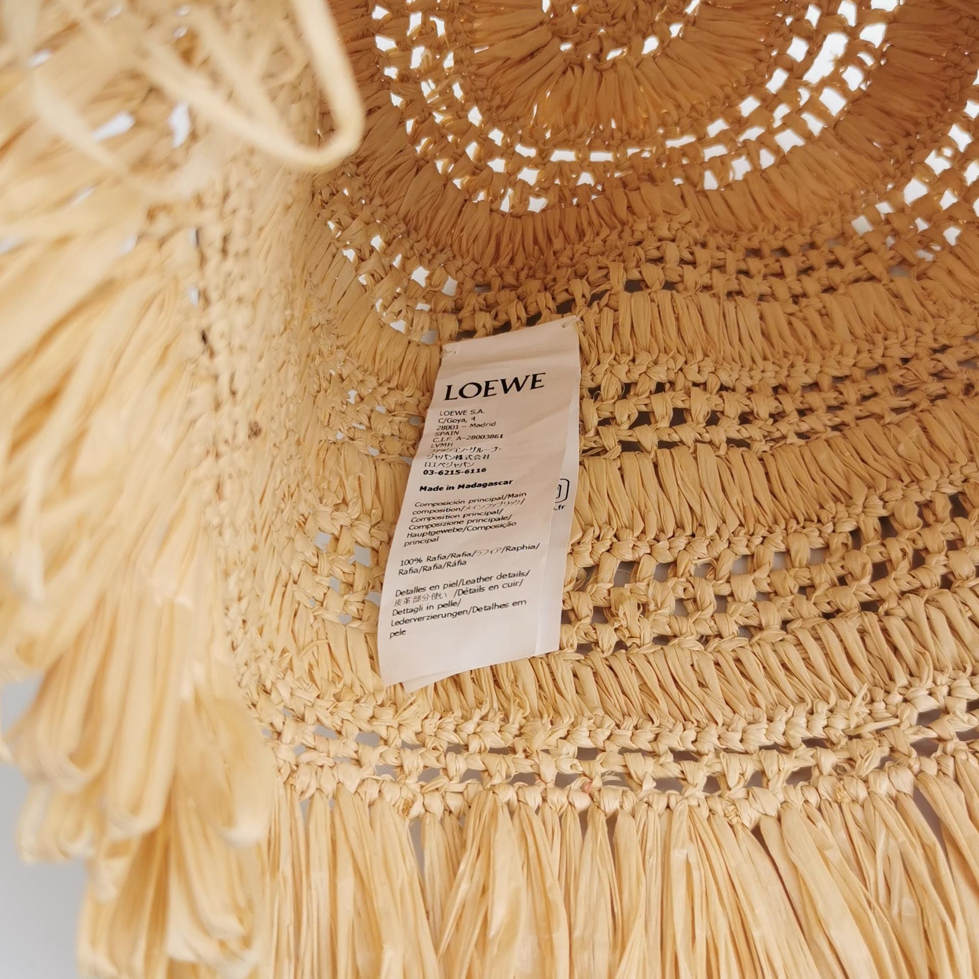 Loewe Loewe Raffia Fringe Bucket Hat ONE SIZE Size ONE SIZE - 5 Thumbnail