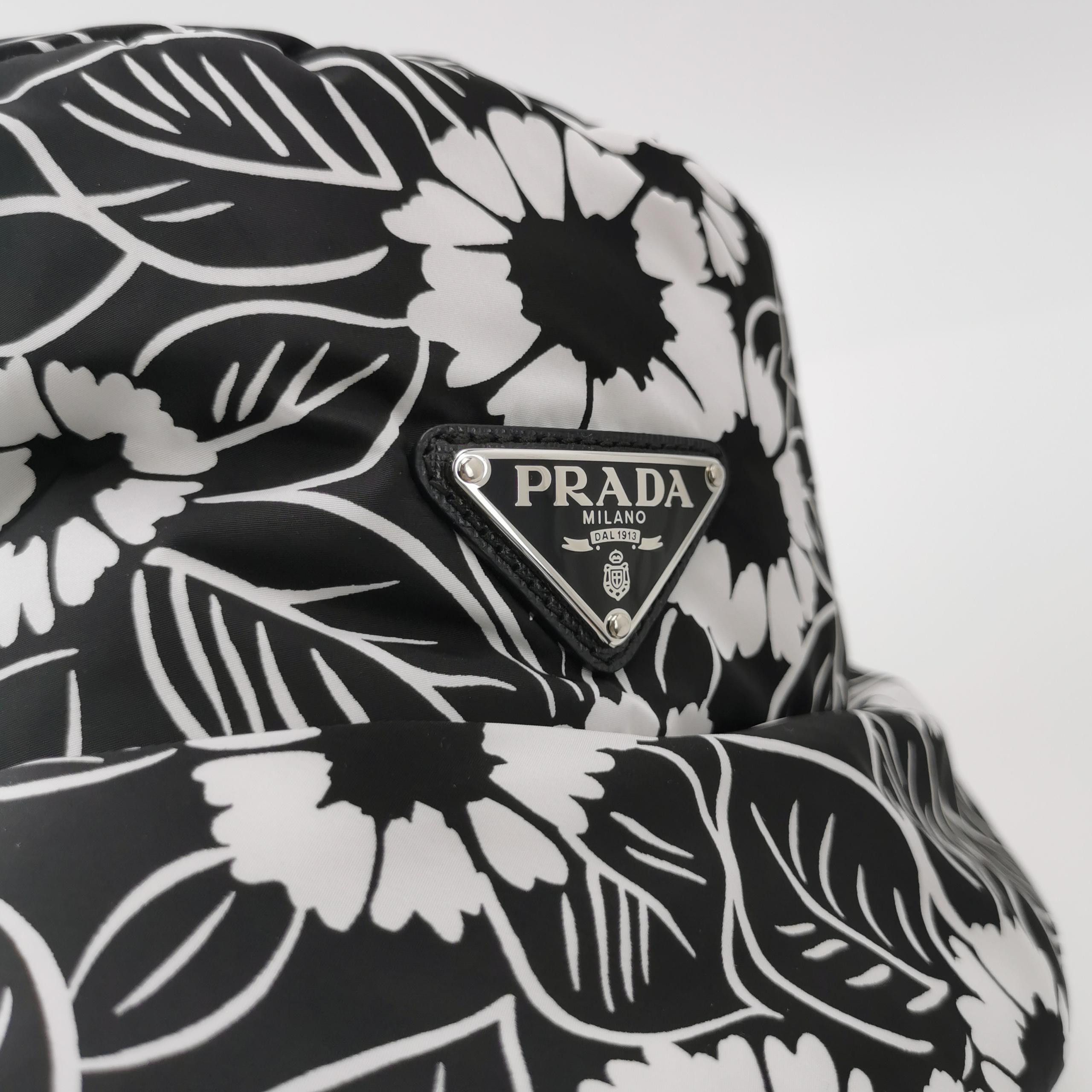 Prada Prada Floral Re-Nylon Bucket Hat Size L Size ONE SIZE - 4 Thumbnail