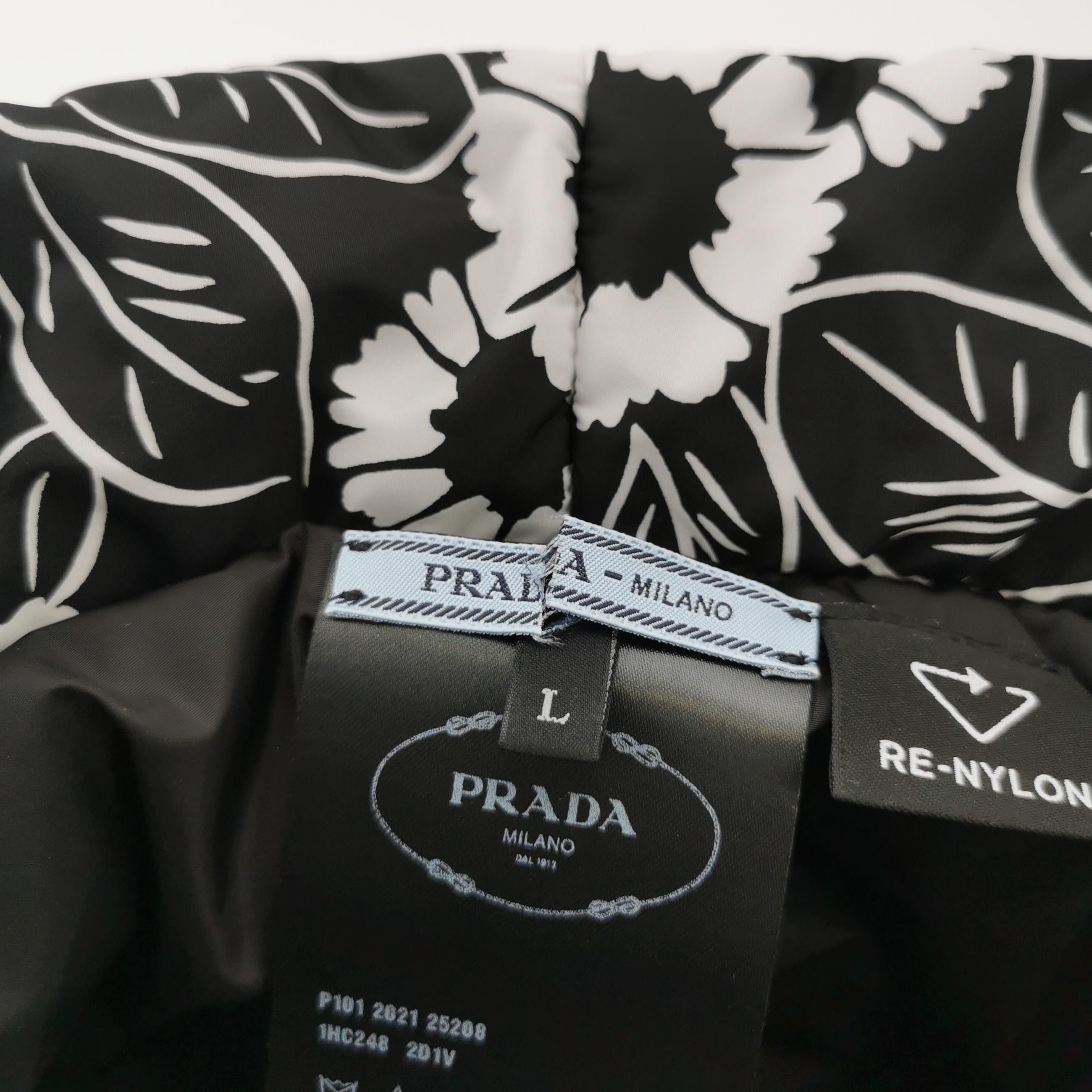 Prada Prada Floral Re-Nylon Bucket Hat Size L Size ONE SIZE - 6 Thumbnail