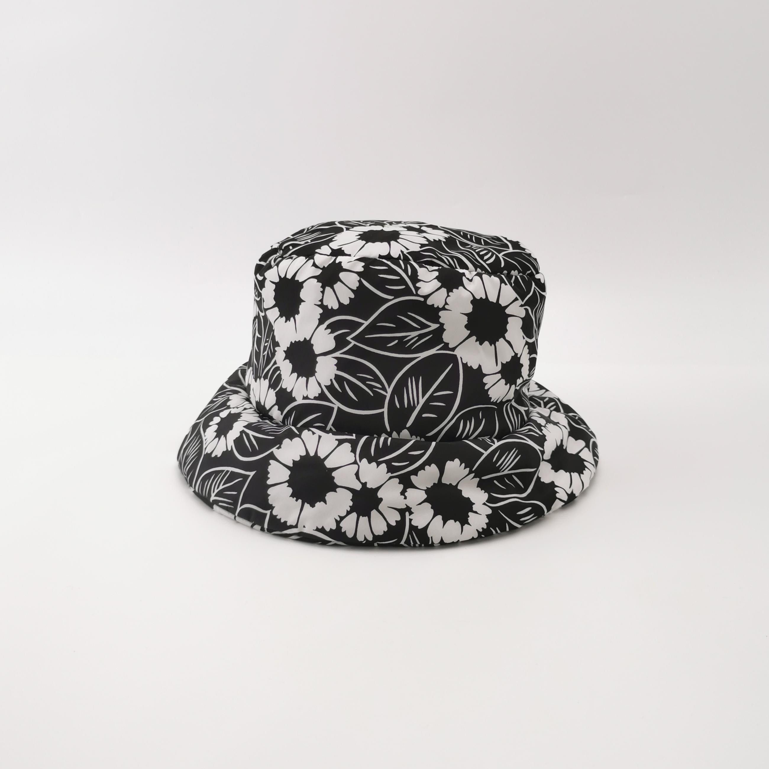 Prada Prada Floral Re-Nylon Bucket Hat Size L Size ONE SIZE - 3 Thumbnail