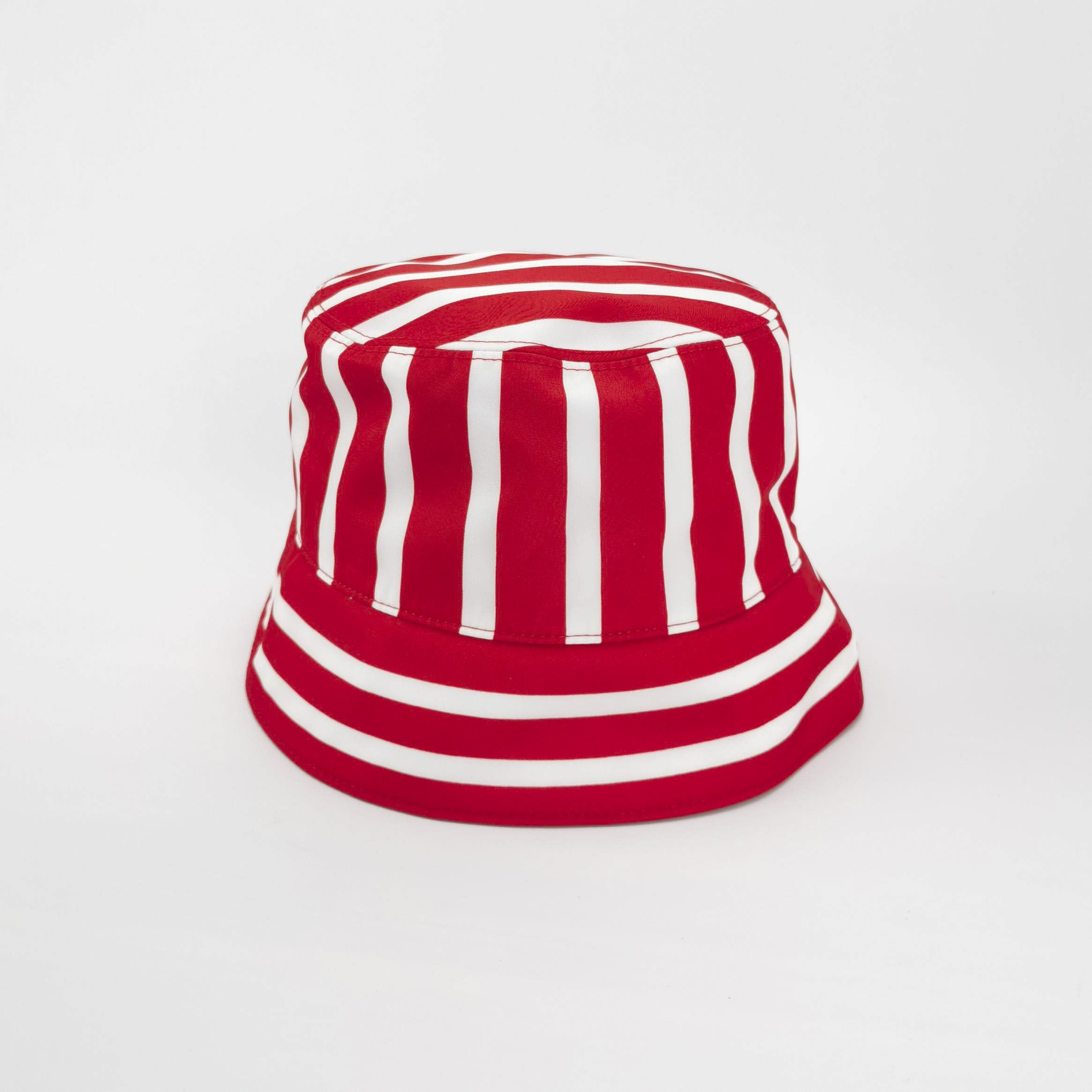Prada Prada Striped Triangle Logo Bucket Hat Size S Size ONE SIZE - 3 Thumbnail