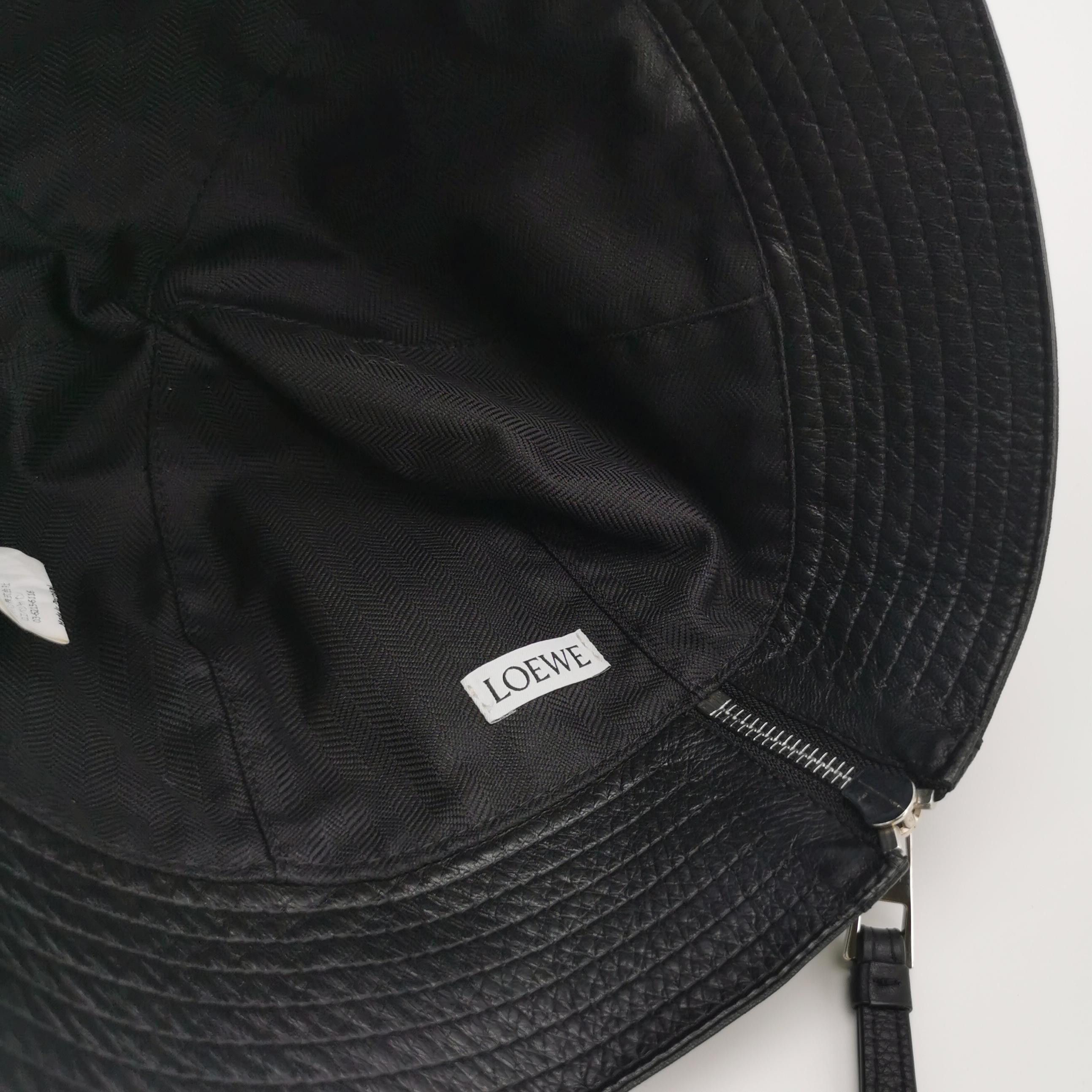 Loewe Loewe Leather Anagram Bucket Hat Size S Size ONE SIZE - 4 Thumbnail