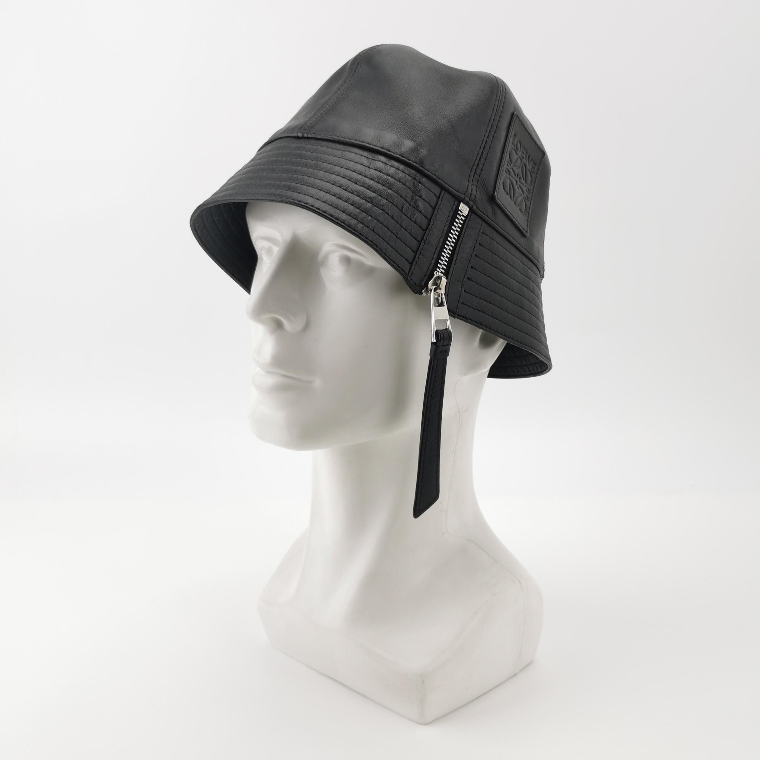 Loewe Loewe Leather Anagram Bucket Hat Size S Size ONE SIZE - 2 Thumbnail