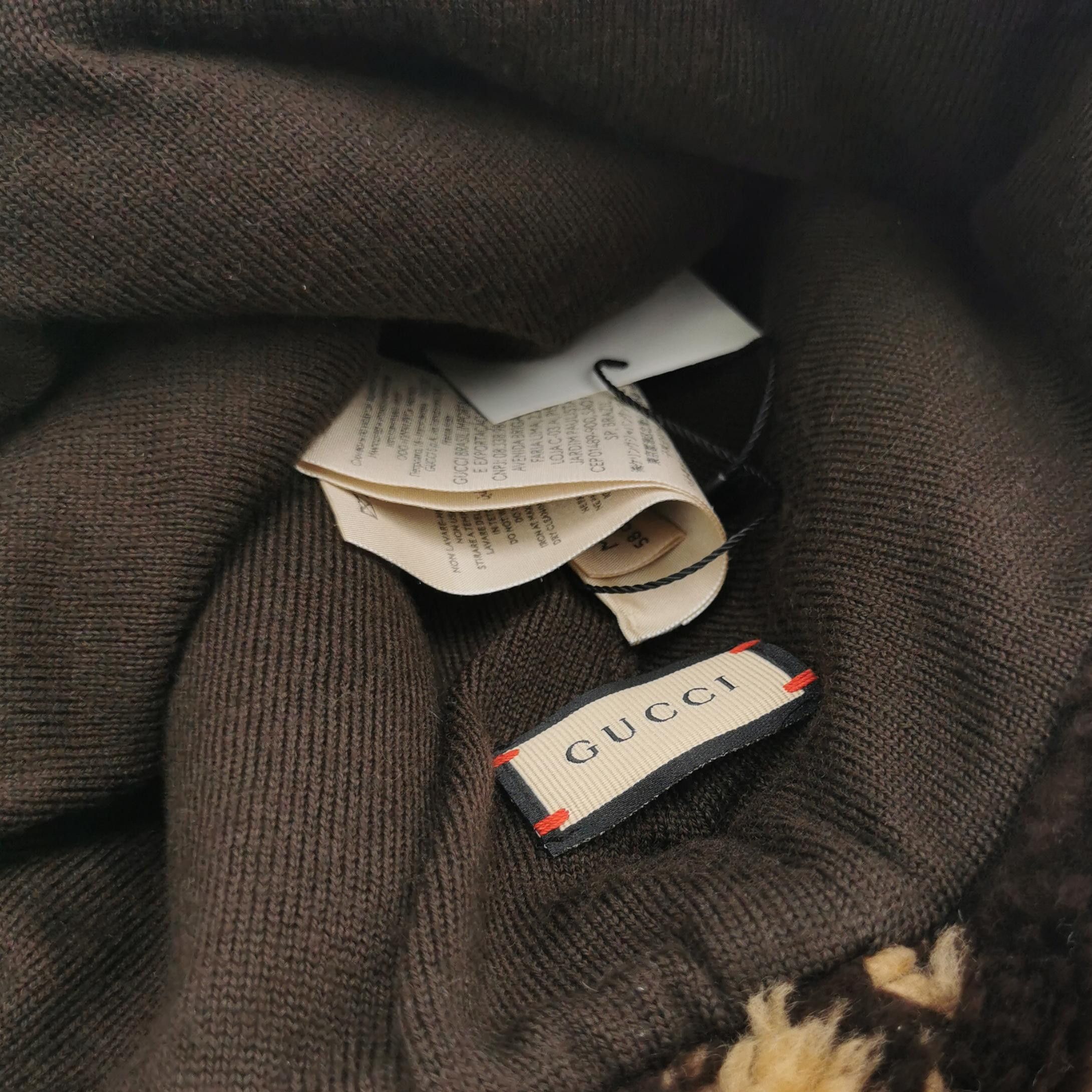 Gucci Gucci GG Logo Wool Blend Bucket Hat Size M Size ONE SIZE - 4 Thumbnail