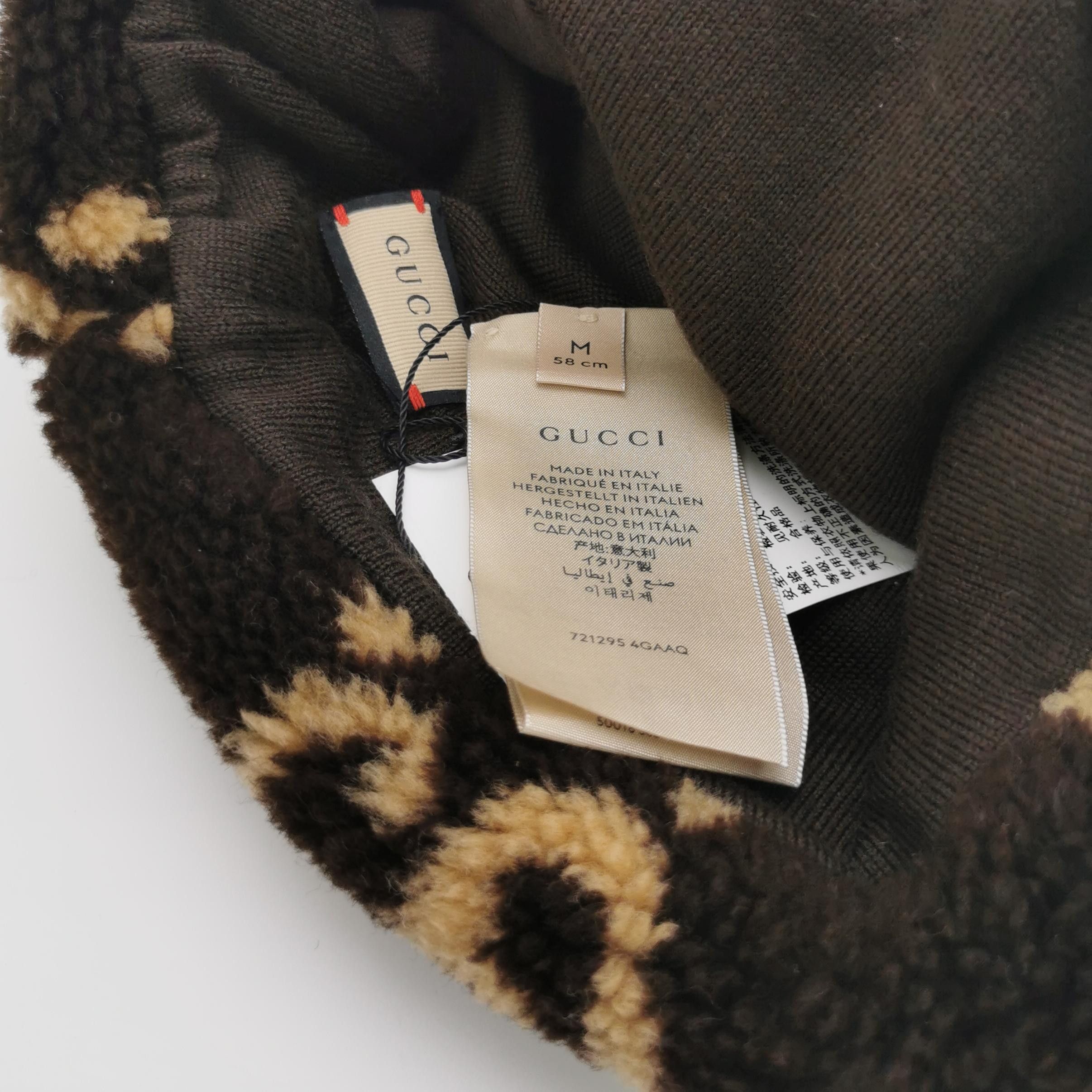 Gucci Gucci GG Logo Wool Blend Bucket Hat Size M Size ONE SIZE - 5 Thumbnail