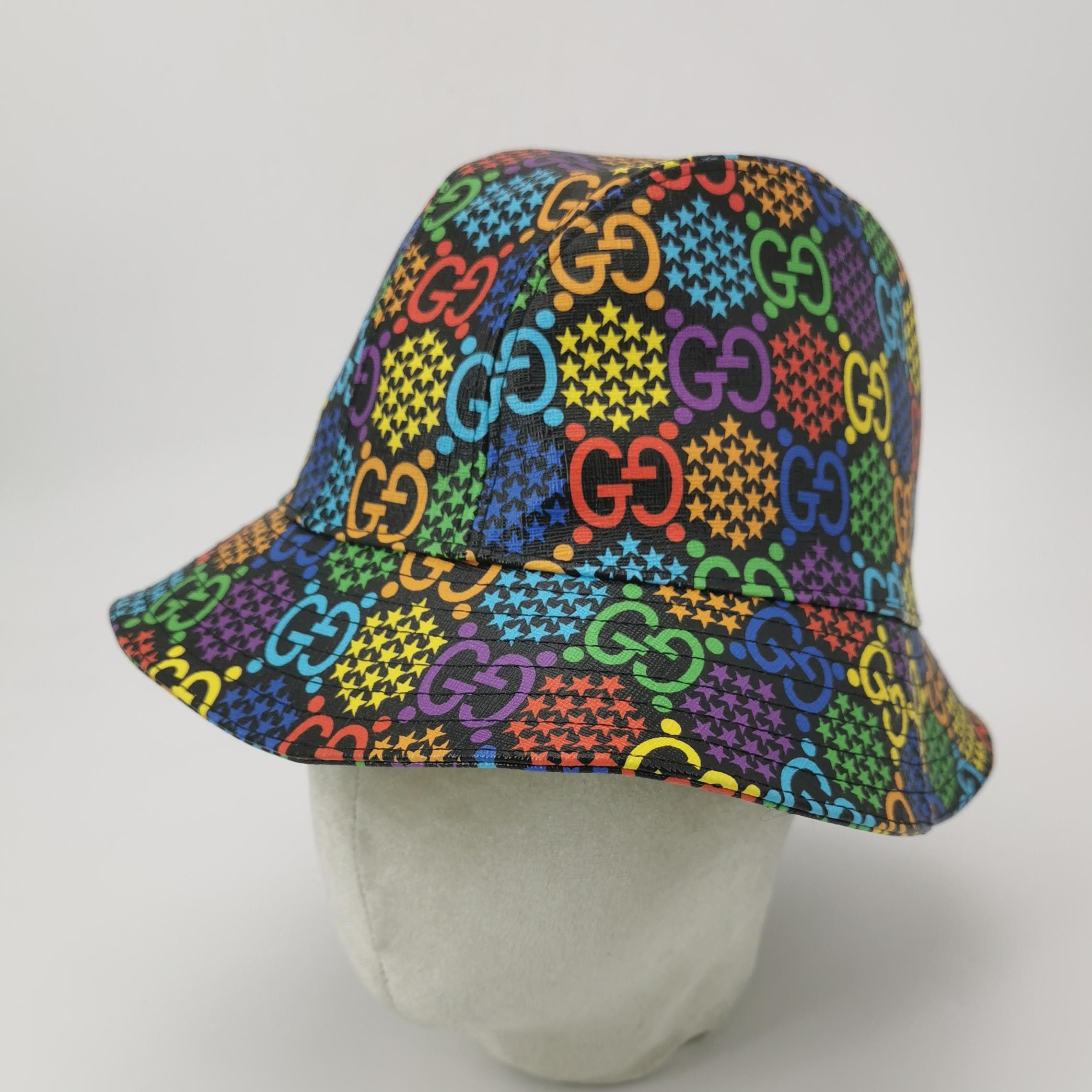 Gucci Gucci Psychedelic Monogram Bucket Hat Size L Size ONE SIZE - 2 Thumbnail