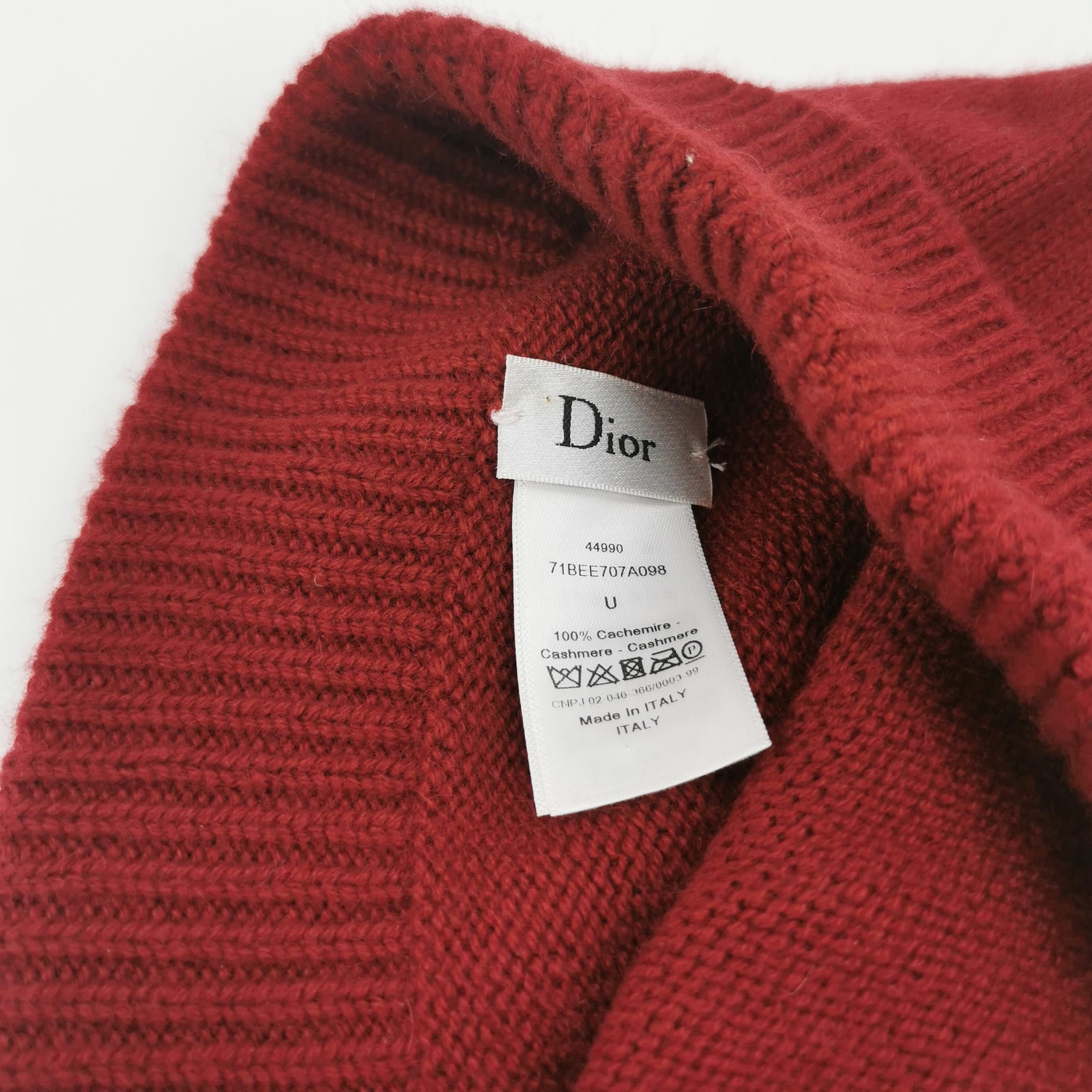 Dior Dior Bee Logo Cashmere Beanie ONE SIZE Size ONE SIZE - 4 Thumbnail