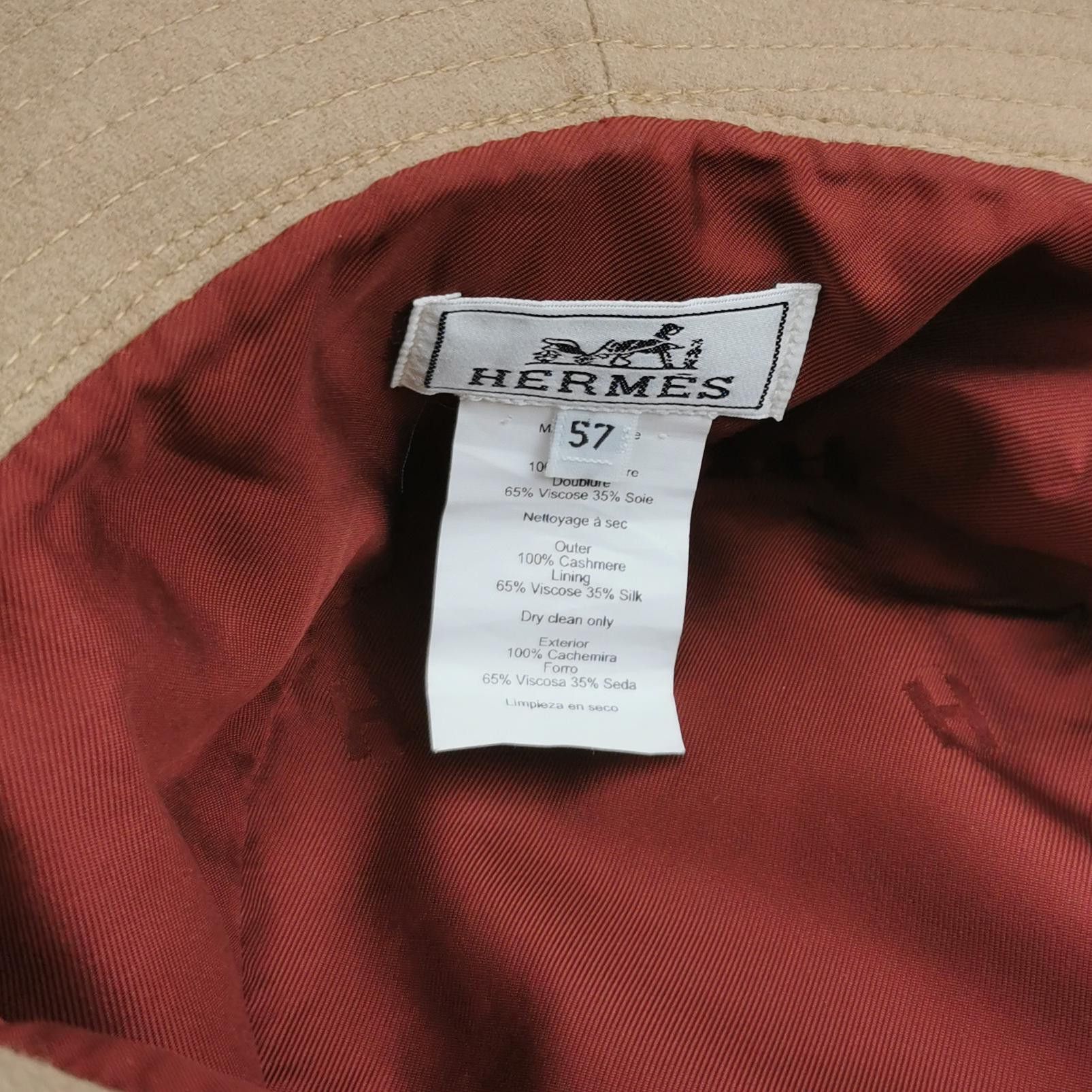 Hermes Hermes Cashmere Bucket Hat Size 57 Size ONE SIZE - 4 Thumbnail