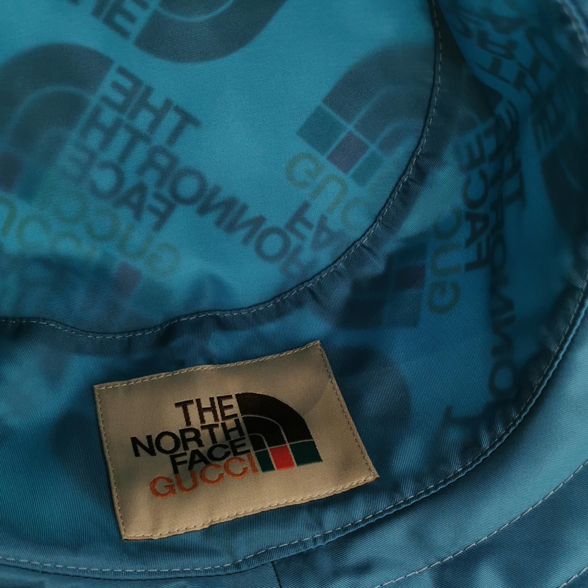 Gucci Gucci x The North Face Logo Print Bucket Hat Size M Size ONE SIZE - 4 Thumbnail