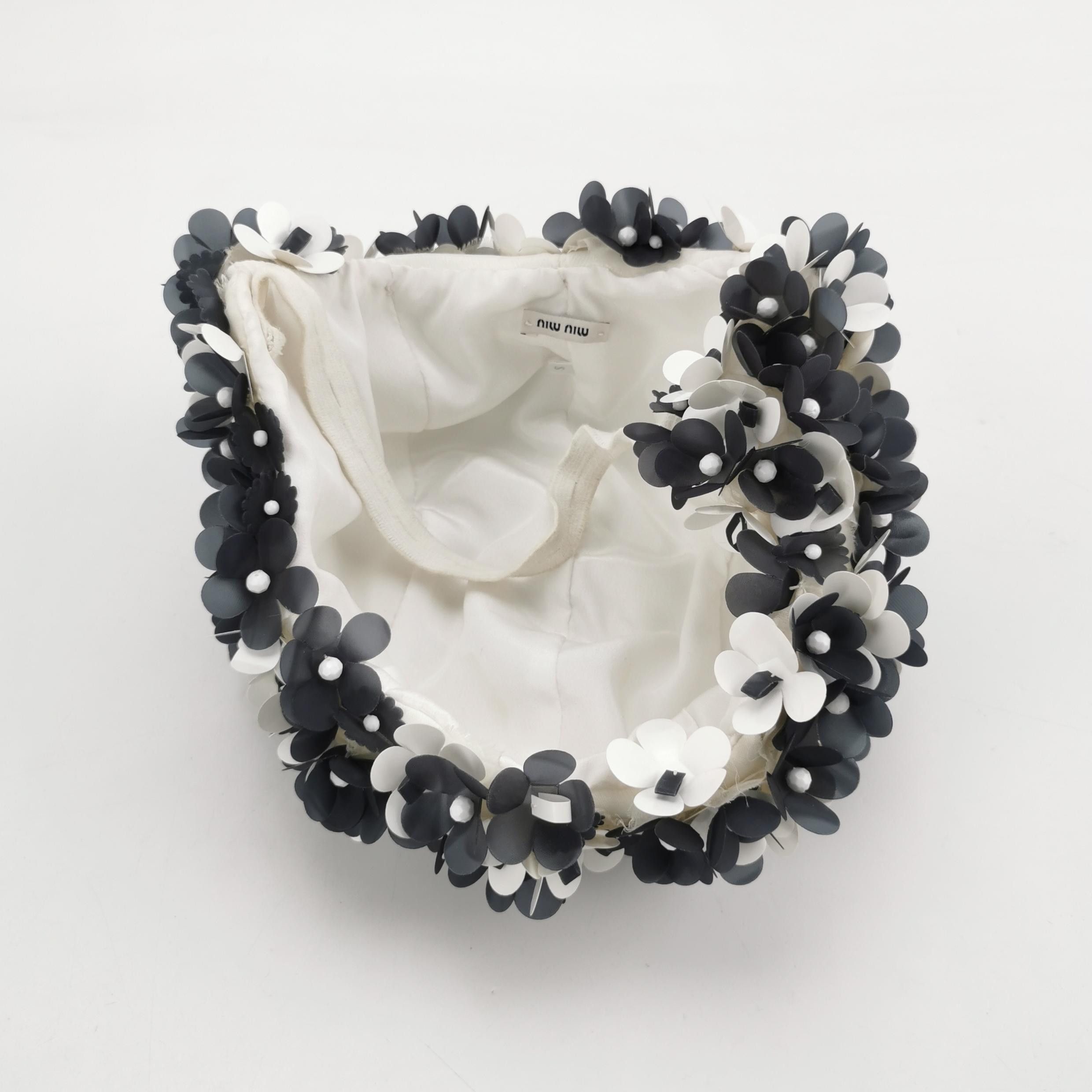 Miu Miu Miu Miu Floral Applique Hat Size S Size ONE SIZE - 4 Thumbnail
