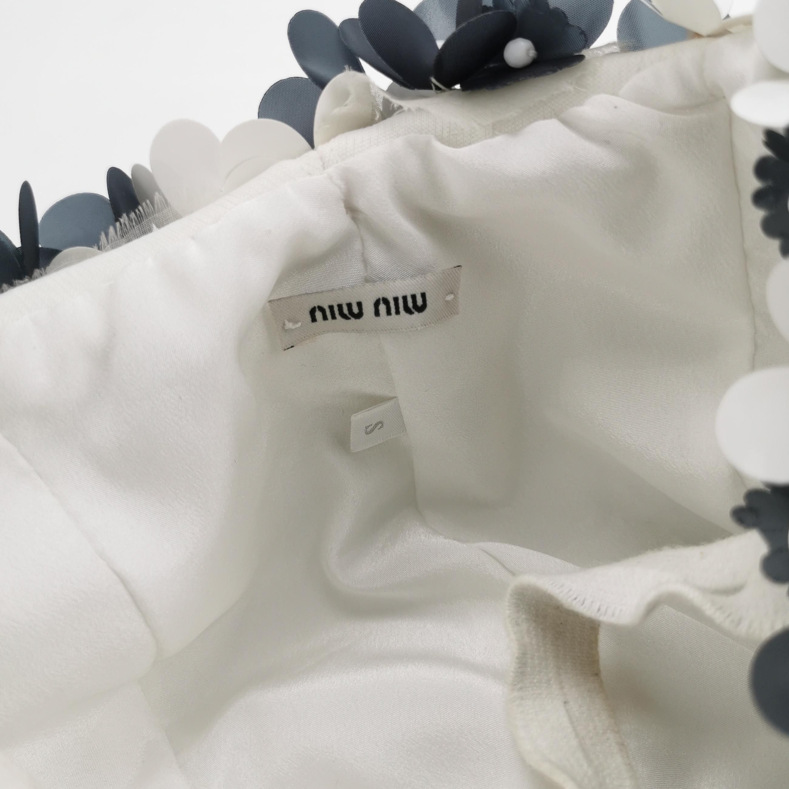 Miu Miu Miu Miu Floral Applique Hat Size S Size ONE SIZE - 5 Thumbnail