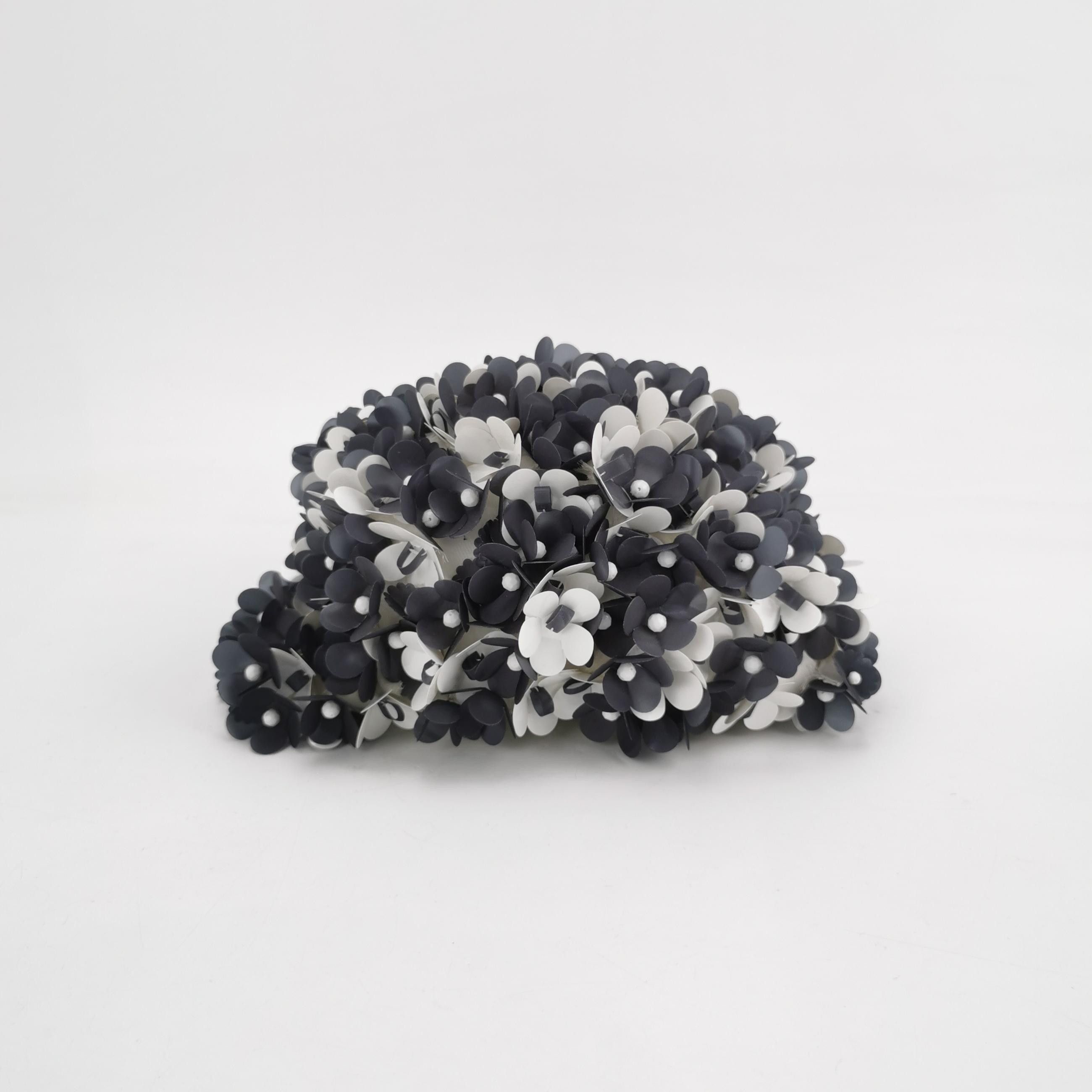 Miu Miu Miu Miu Floral Applique Hat Size S Size ONE SIZE - 3 Thumbnail