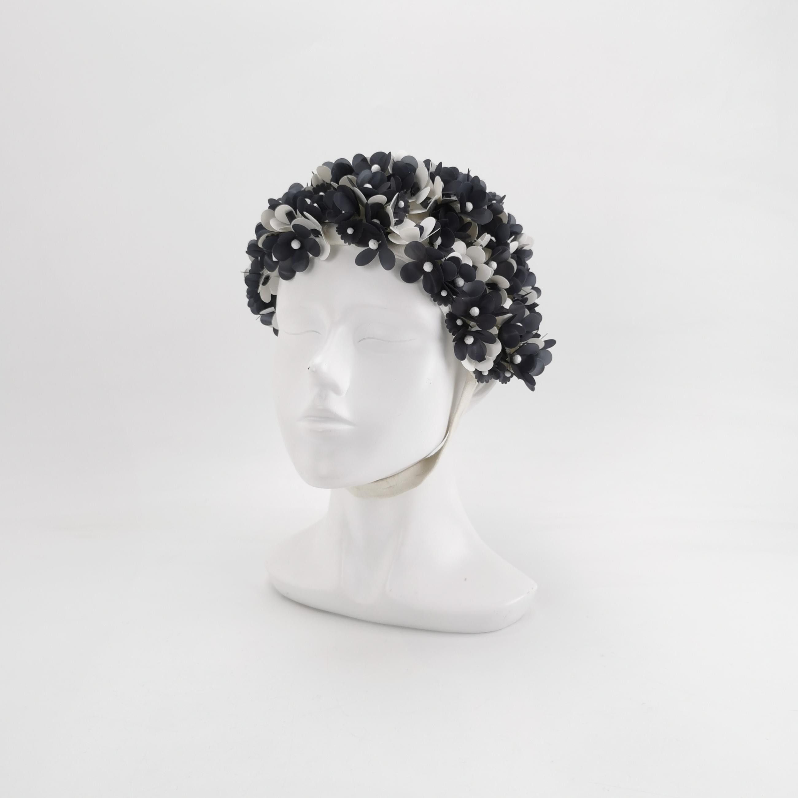 Miu Miu Miu Miu Floral Applique Hat Size S Size ONE SIZE - 2 Thumbnail