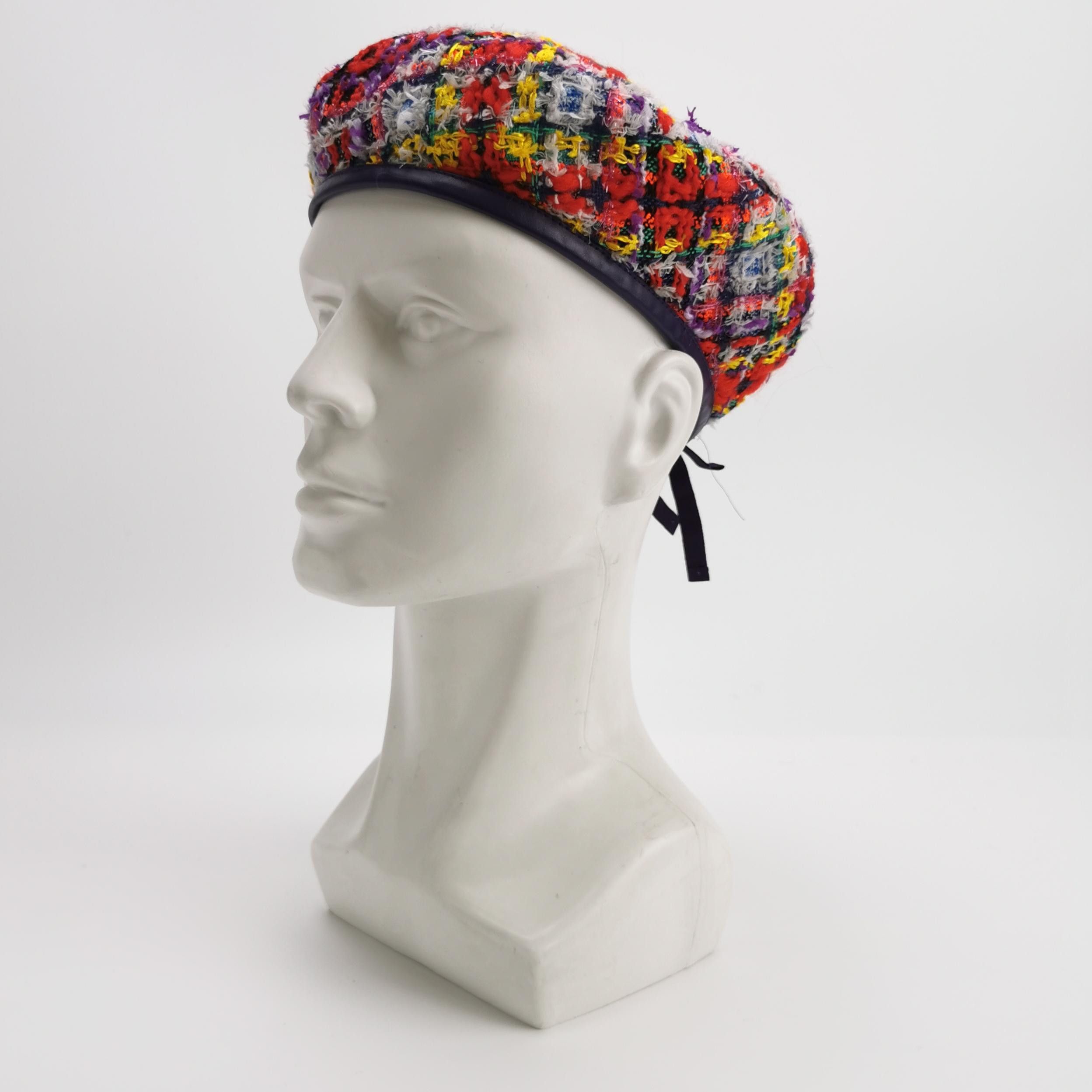 Gucci Gucci Multi-Color Tweed Beret Size M Size ONE SIZE - 2 Thumbnail