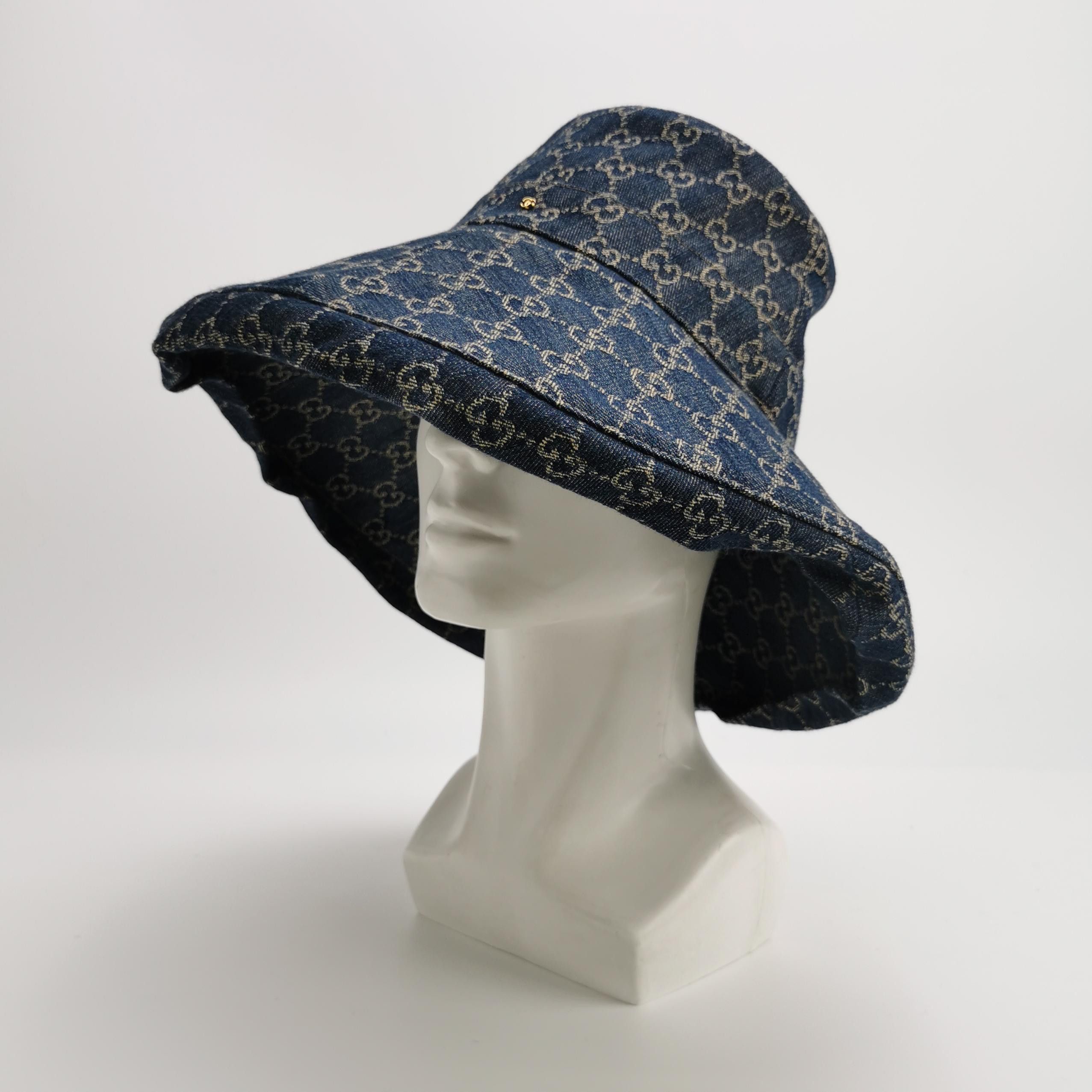 Gucci Gucci GG Denim Bucket Hat ONE SIZE Size ONE SIZE - 2 Thumbnail