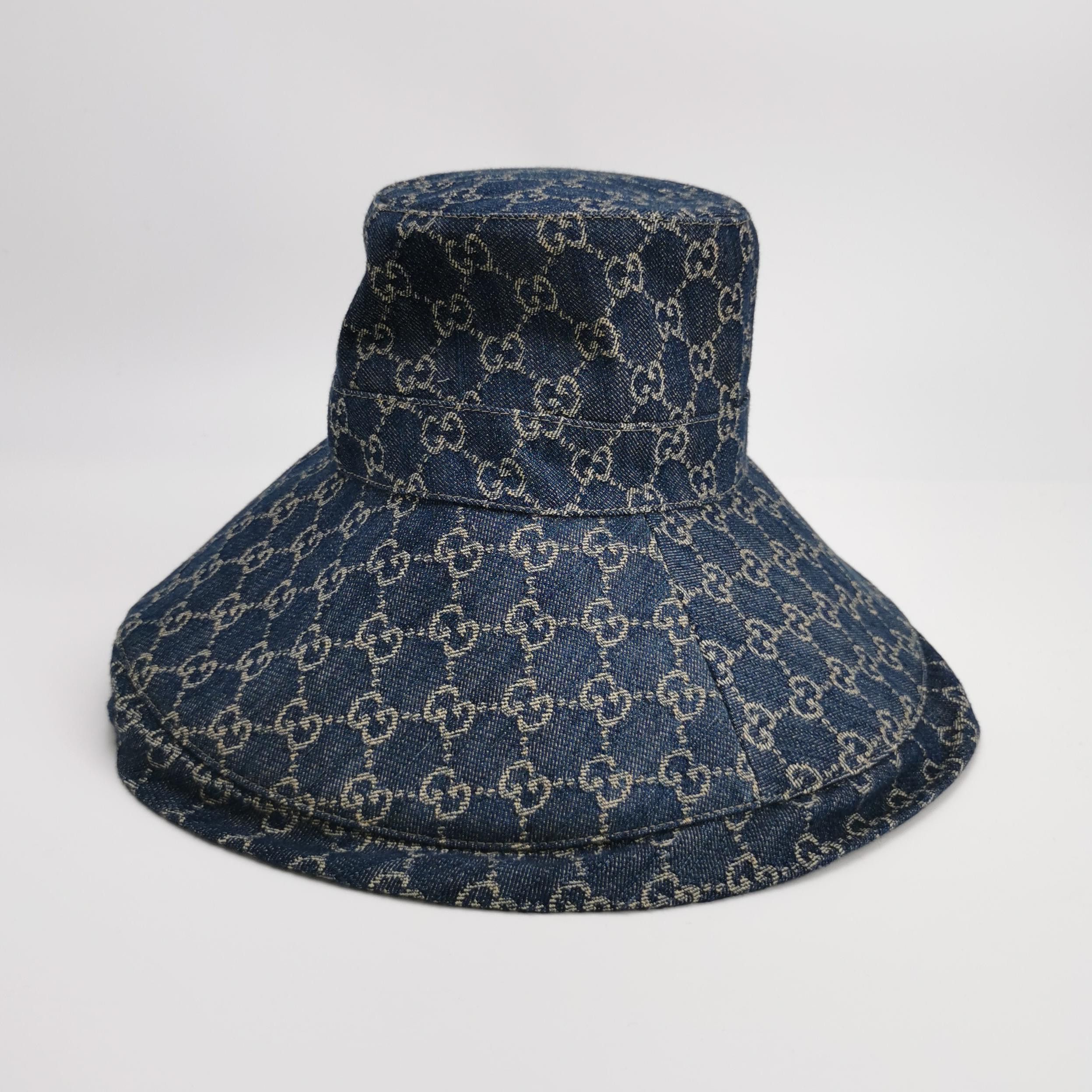 Gucci Gucci GG Denim Bucket Hat ONE SIZE Size ONE SIZE - 3 Thumbnail