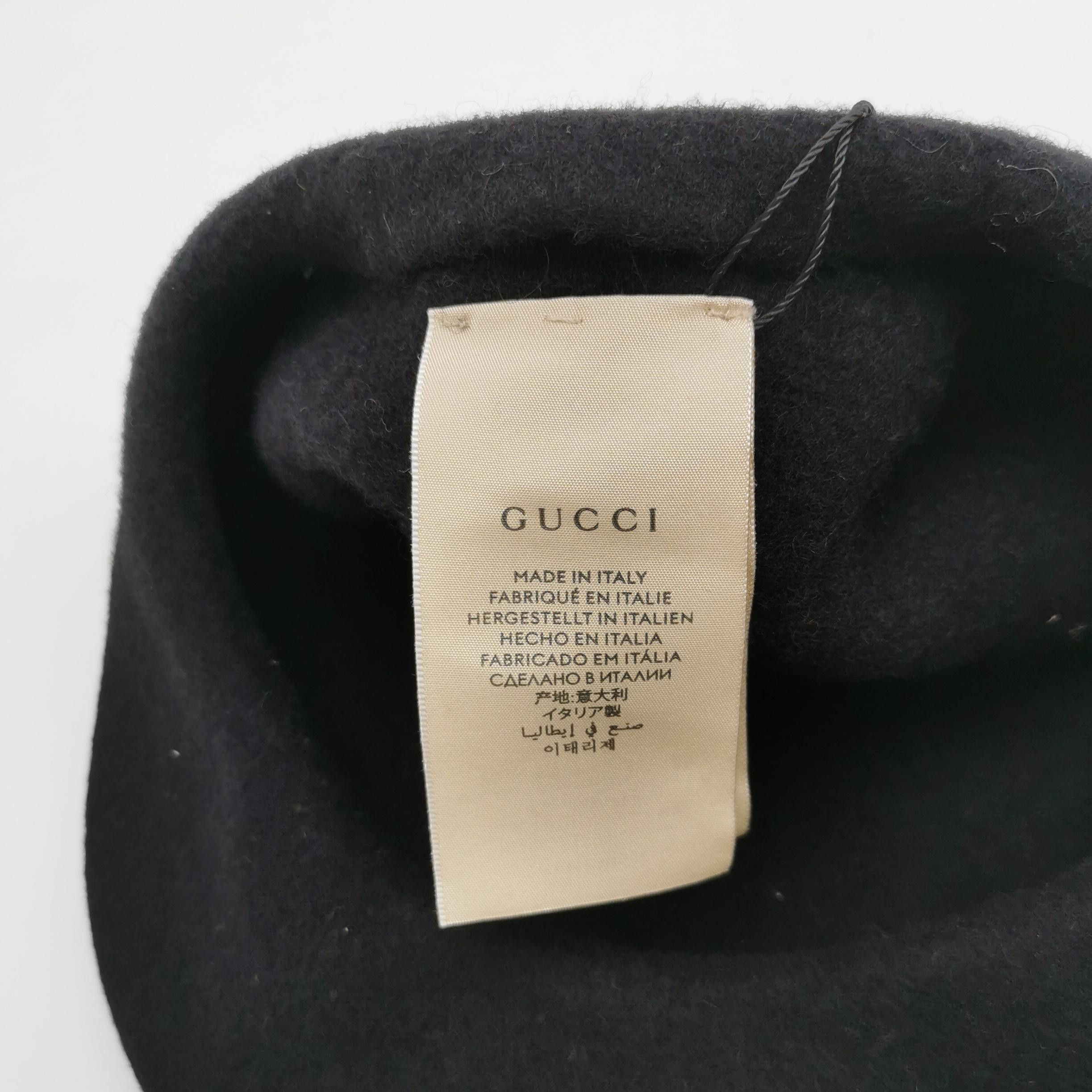 Gucci Gucci Double G Wool Beret Size ONE SIZE Size ONE SIZE - 5 Thumbnail