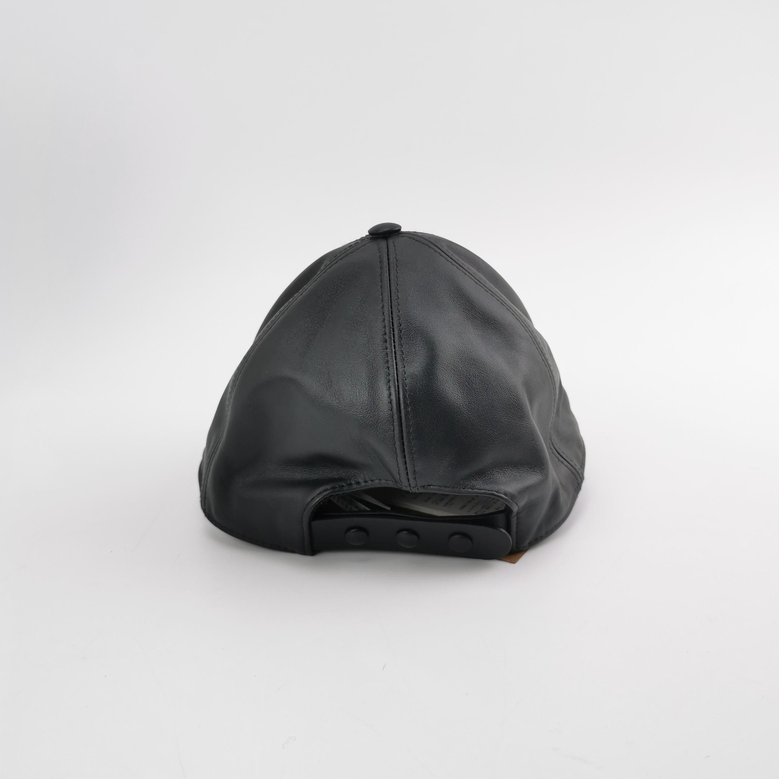 Burberry Burberry Bottle Cap Detail Leather Baseball Cap Size S Size ONE SIZE - 3 Thumbnail