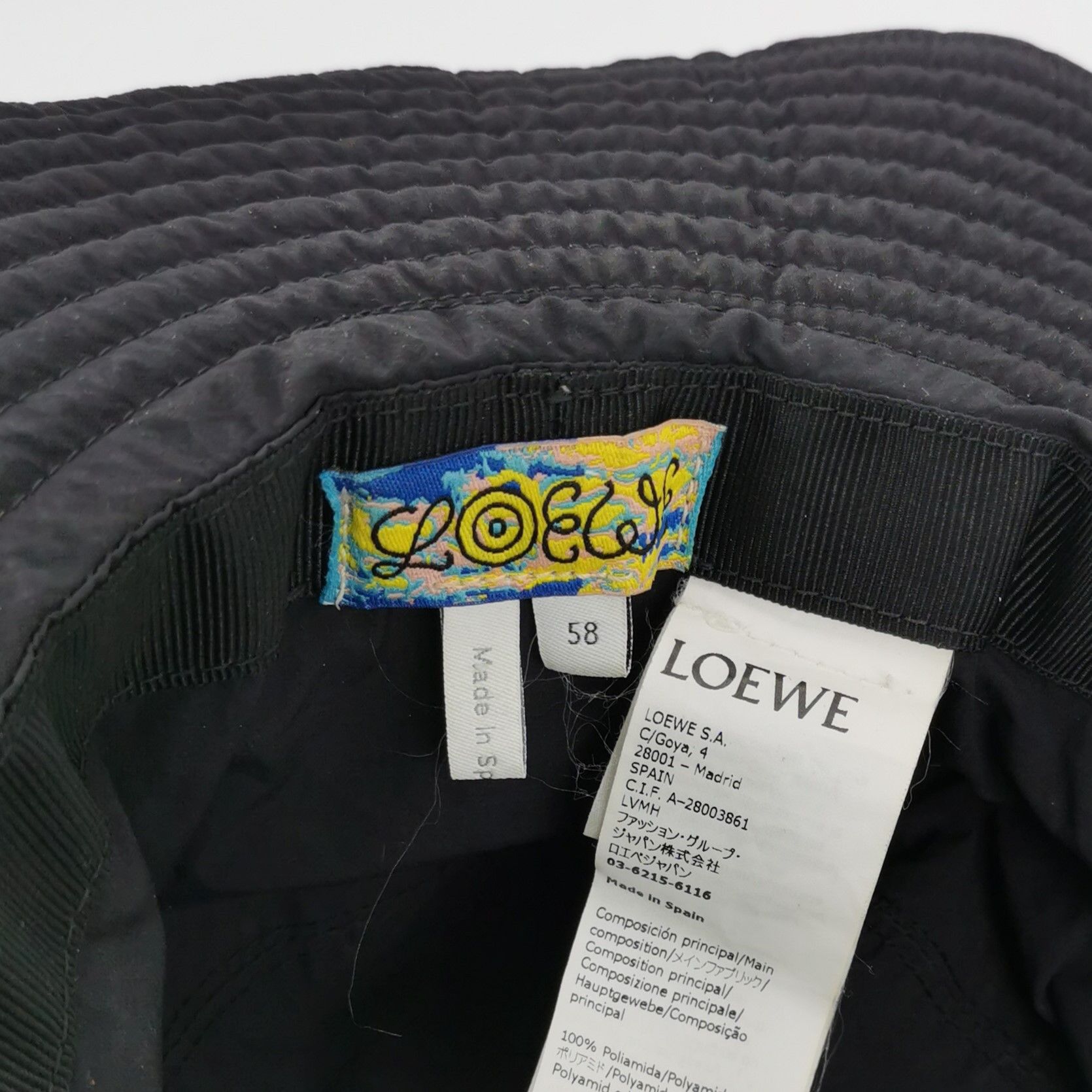 Loewe Loewe Logo Nylon Bucket Hat Size 58 Size ONE SIZE - 4 Thumbnail
