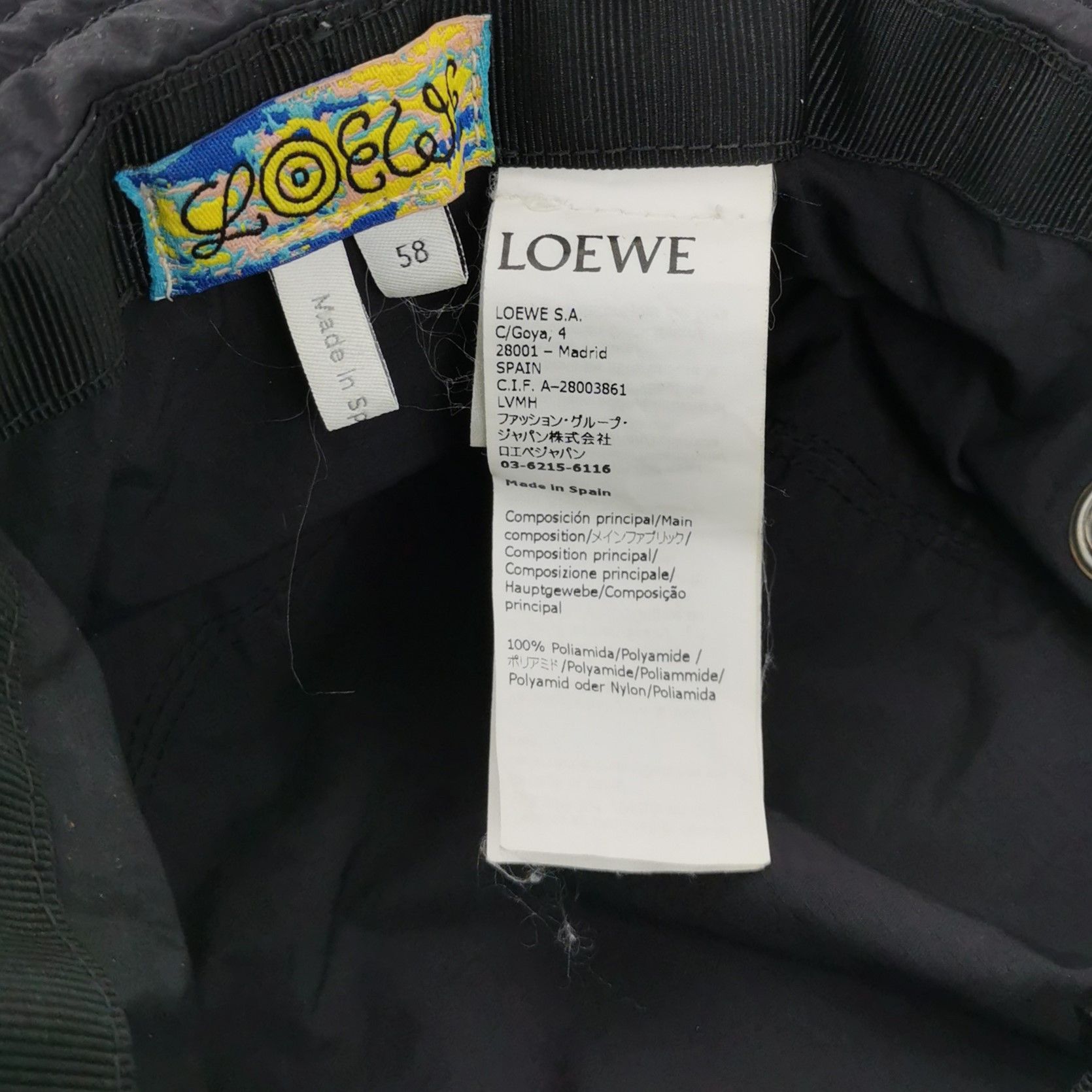 Loewe Loewe Logo Nylon Bucket Hat Size 58 Size ONE SIZE - 5 Thumbnail
