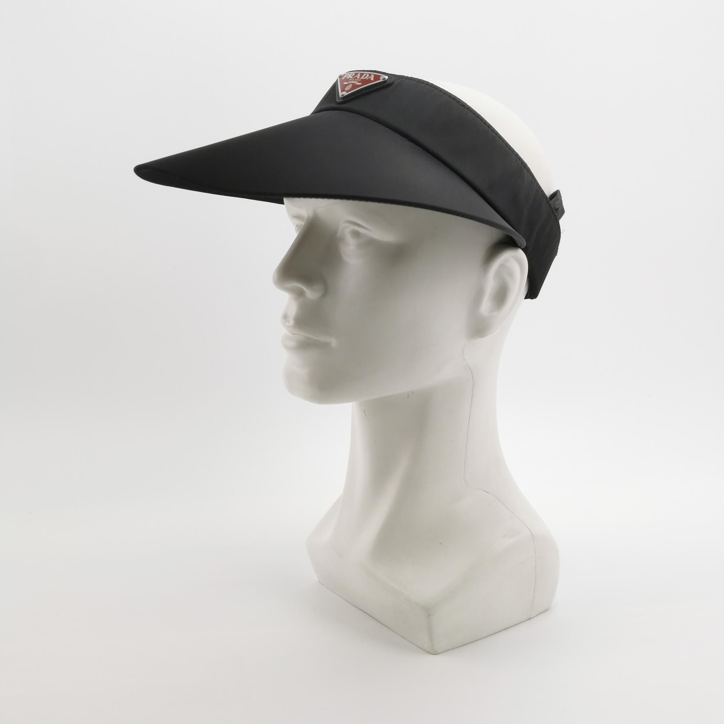 Prada Prada Nylon Logo Visor Hat Size S Size ONE SIZE - 2 Thumbnail