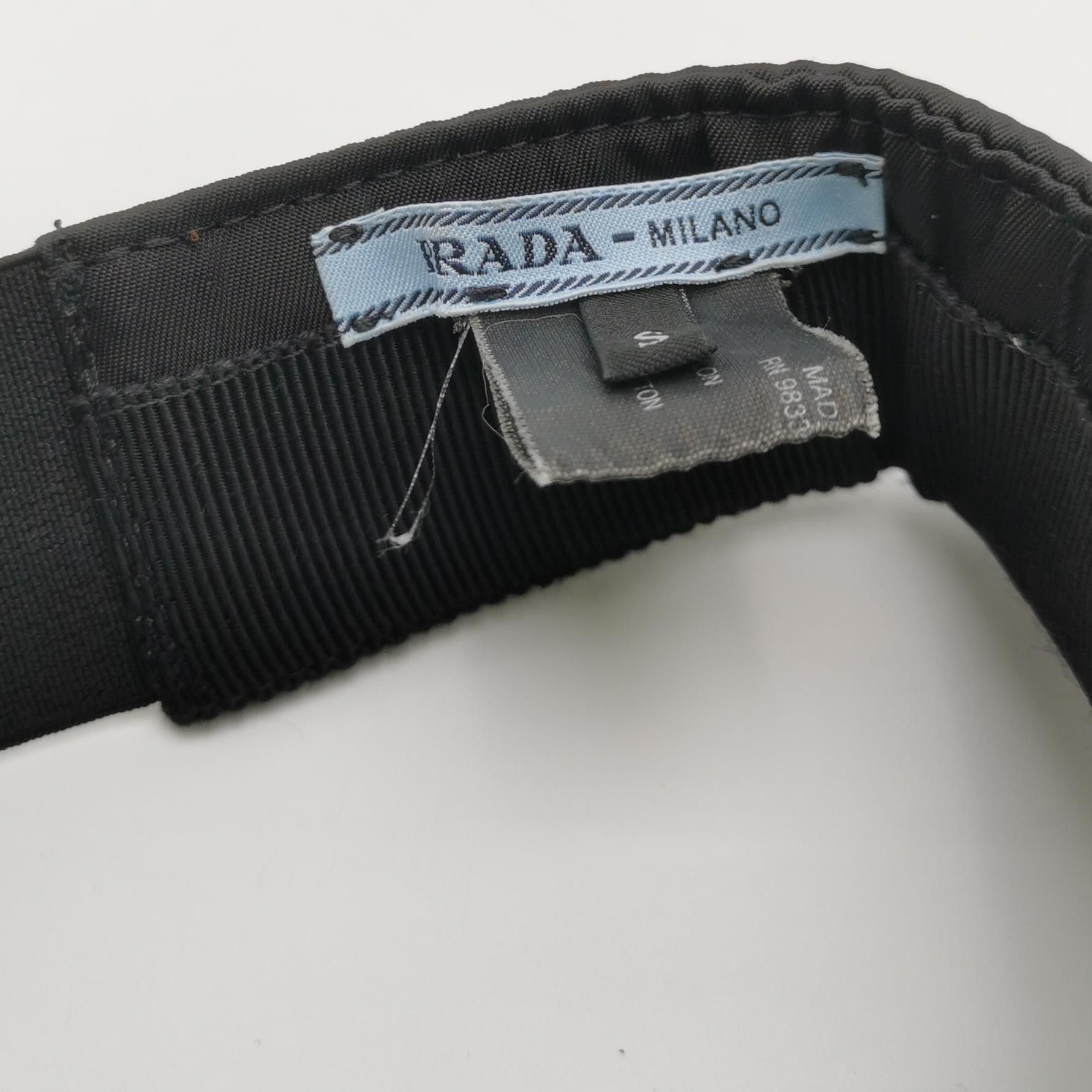 Prada Prada Nylon Logo Visor Hat Size S Size ONE SIZE - 4 Thumbnail