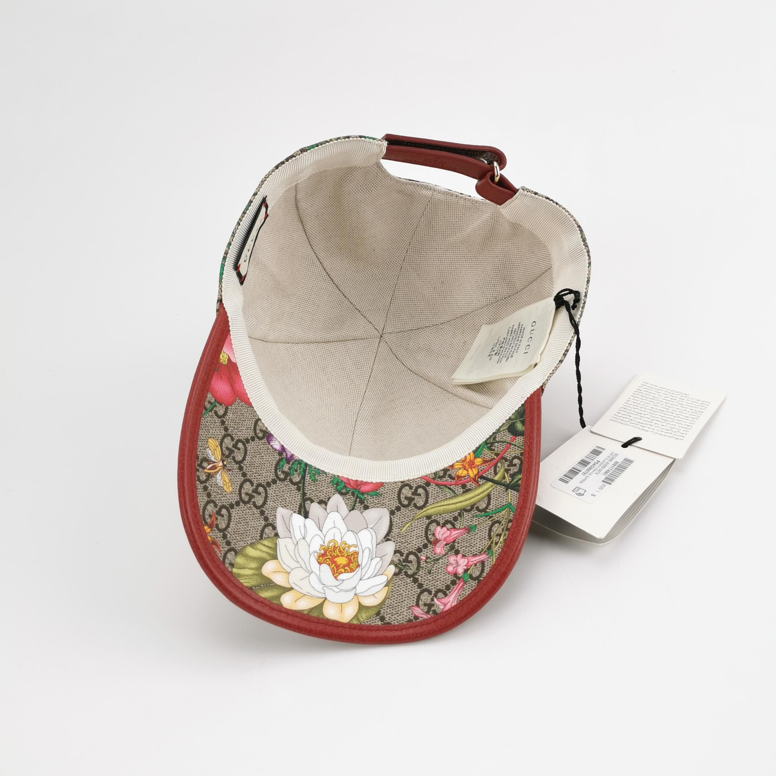 Gucci Gucci Floral GG Supreme Baseball Hat S Size ONE SIZE - 4 Thumbnail